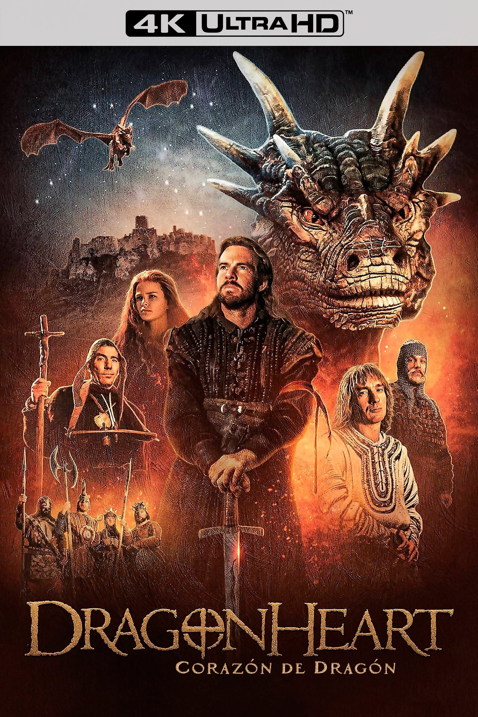Poster de DRAGONHEART (CORAZÓN DE DRAGÓN) en español