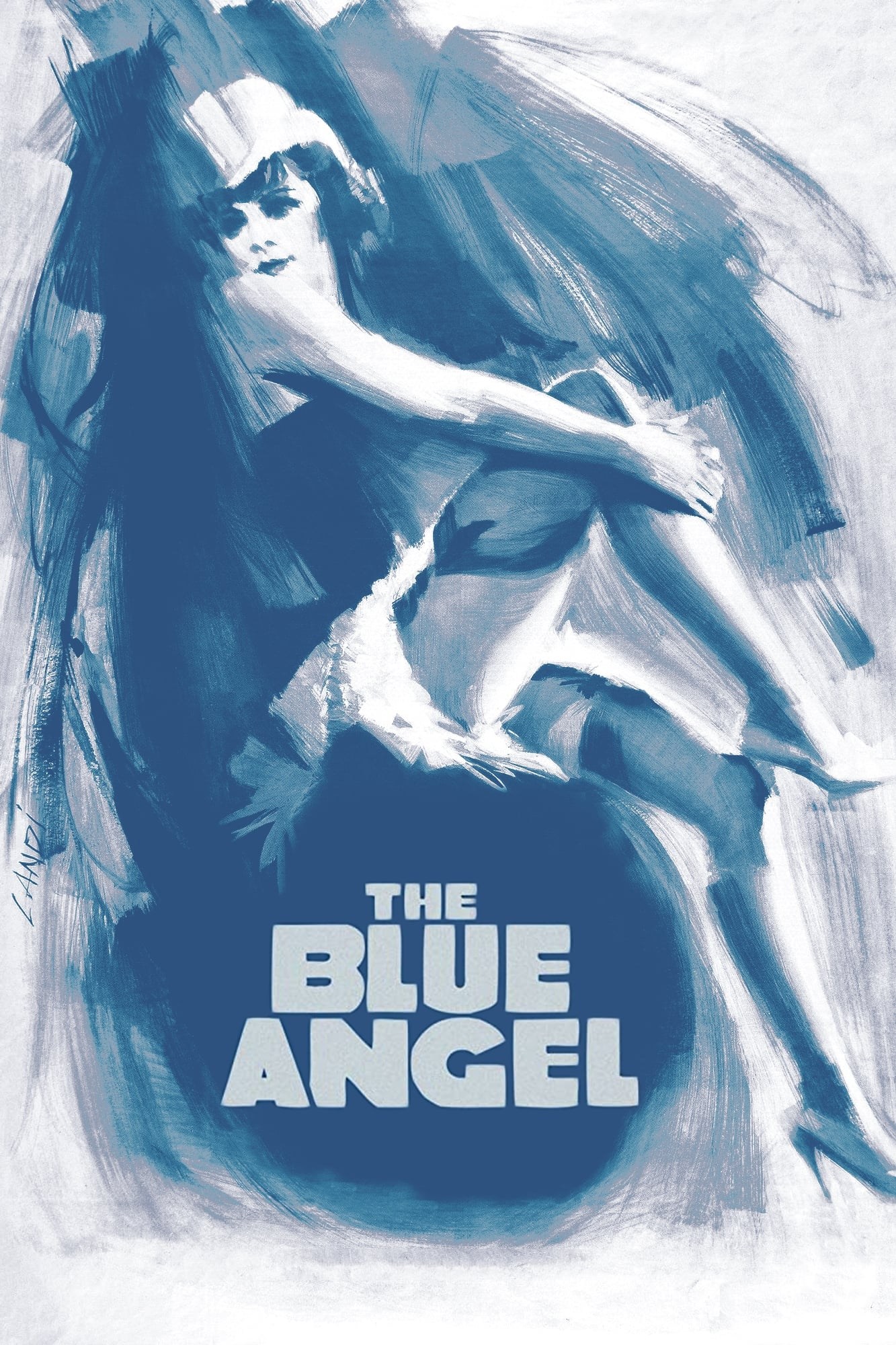Poster de EL ÁNGEL AZUL en inglés