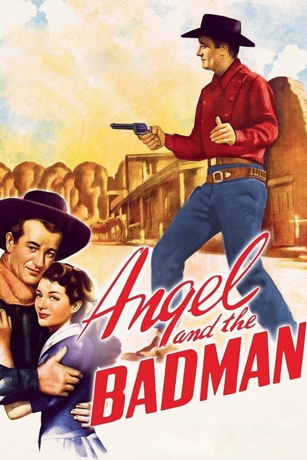 Poster de EL ÁNGEL Y EL PISTOLERO en inglés