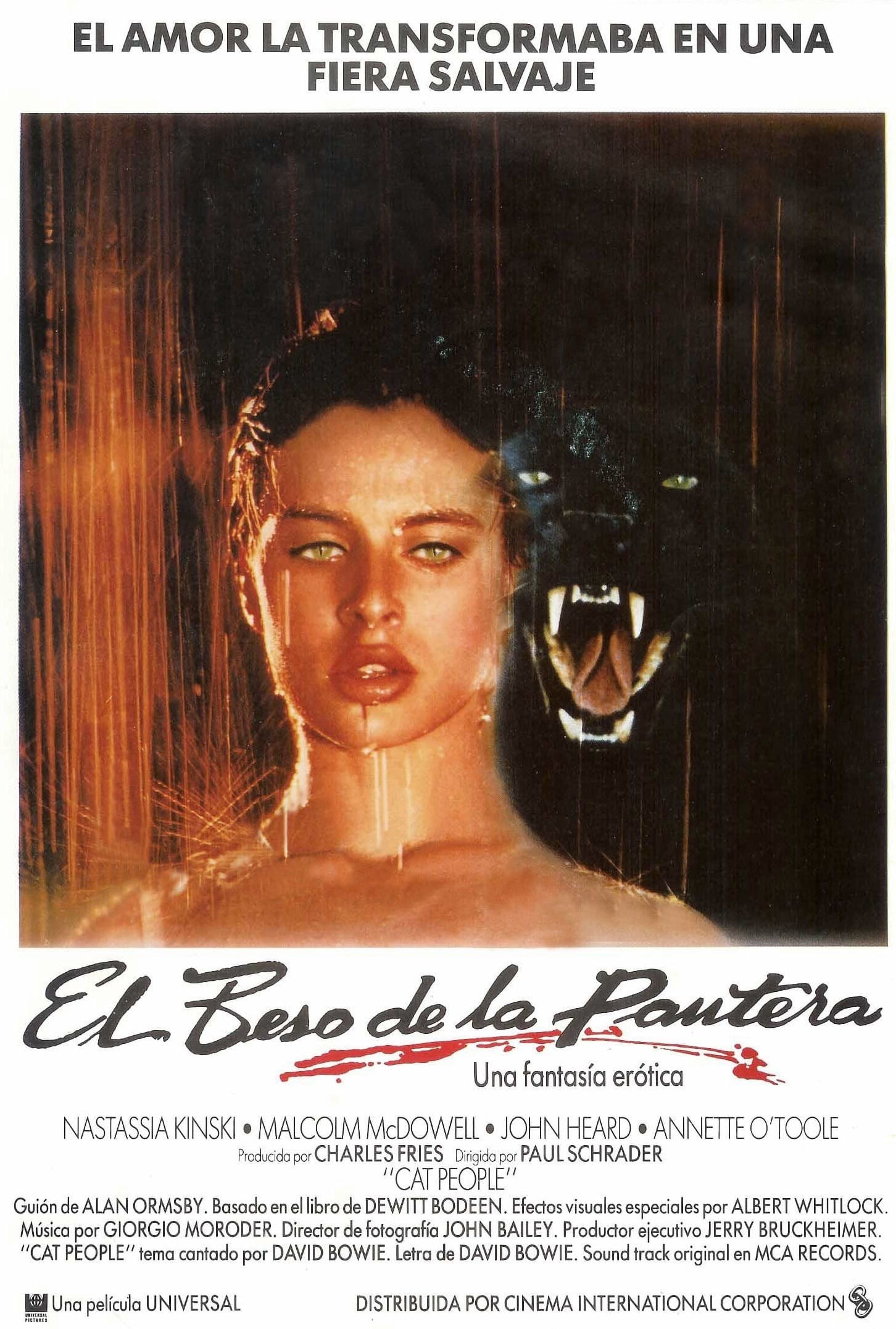 Poster de EL BESO DE LA PANTERA en español