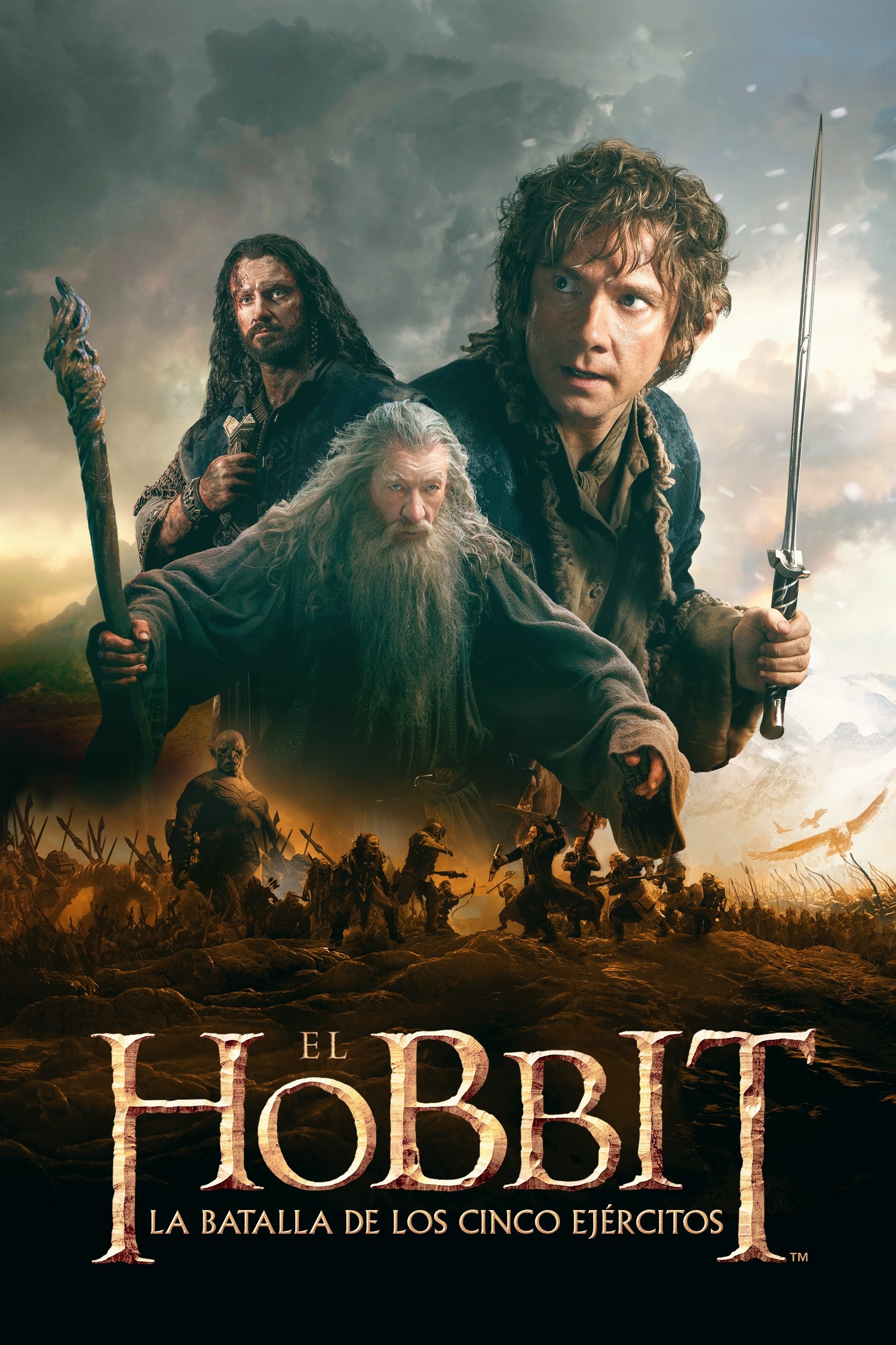 Poster de EL HOBBIT: LA BATALLA DE LOS CINCO EJÉRCITOS en español
