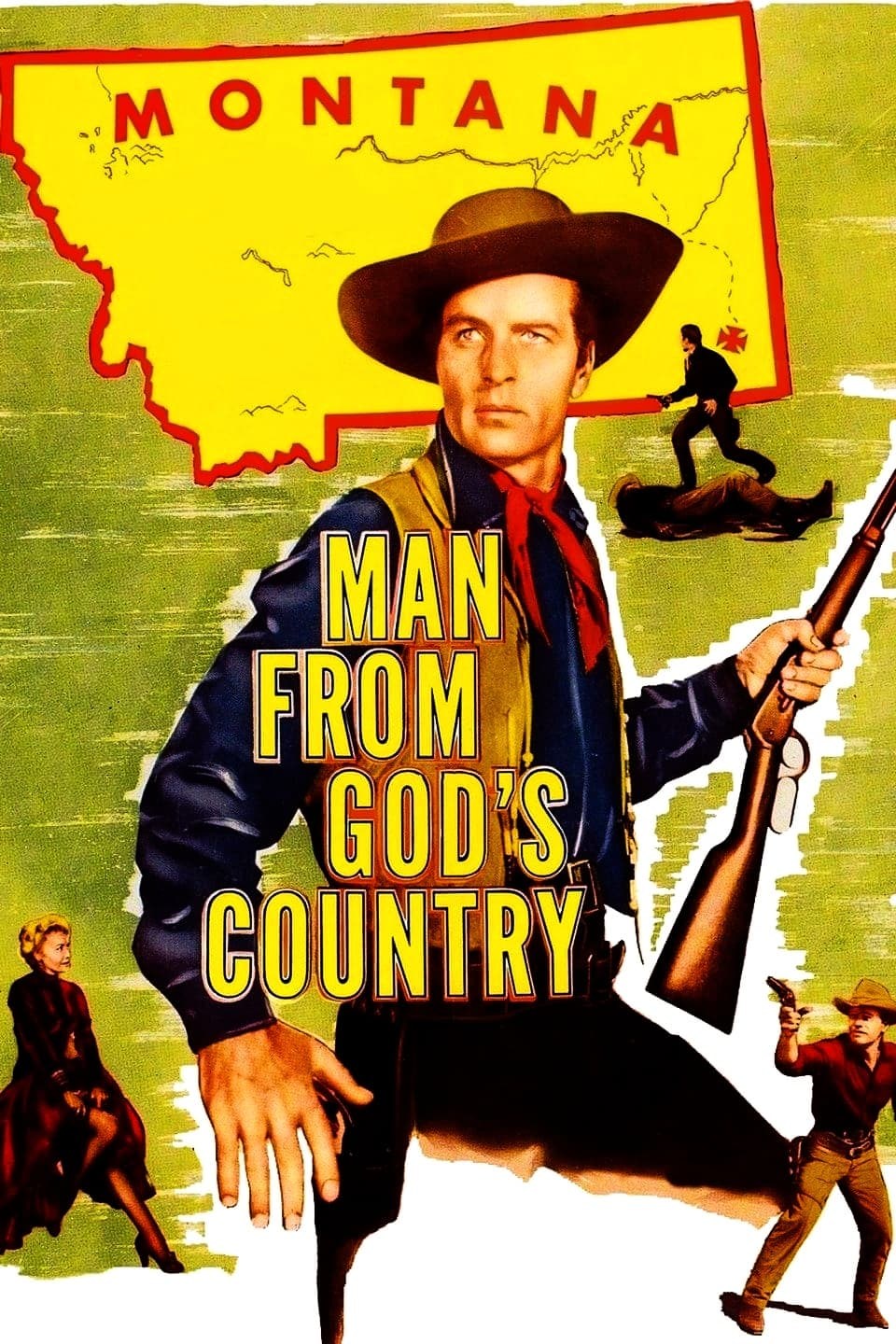 Poster de EL HOMBRE DEL PAÍS DE DIOS en inglés
