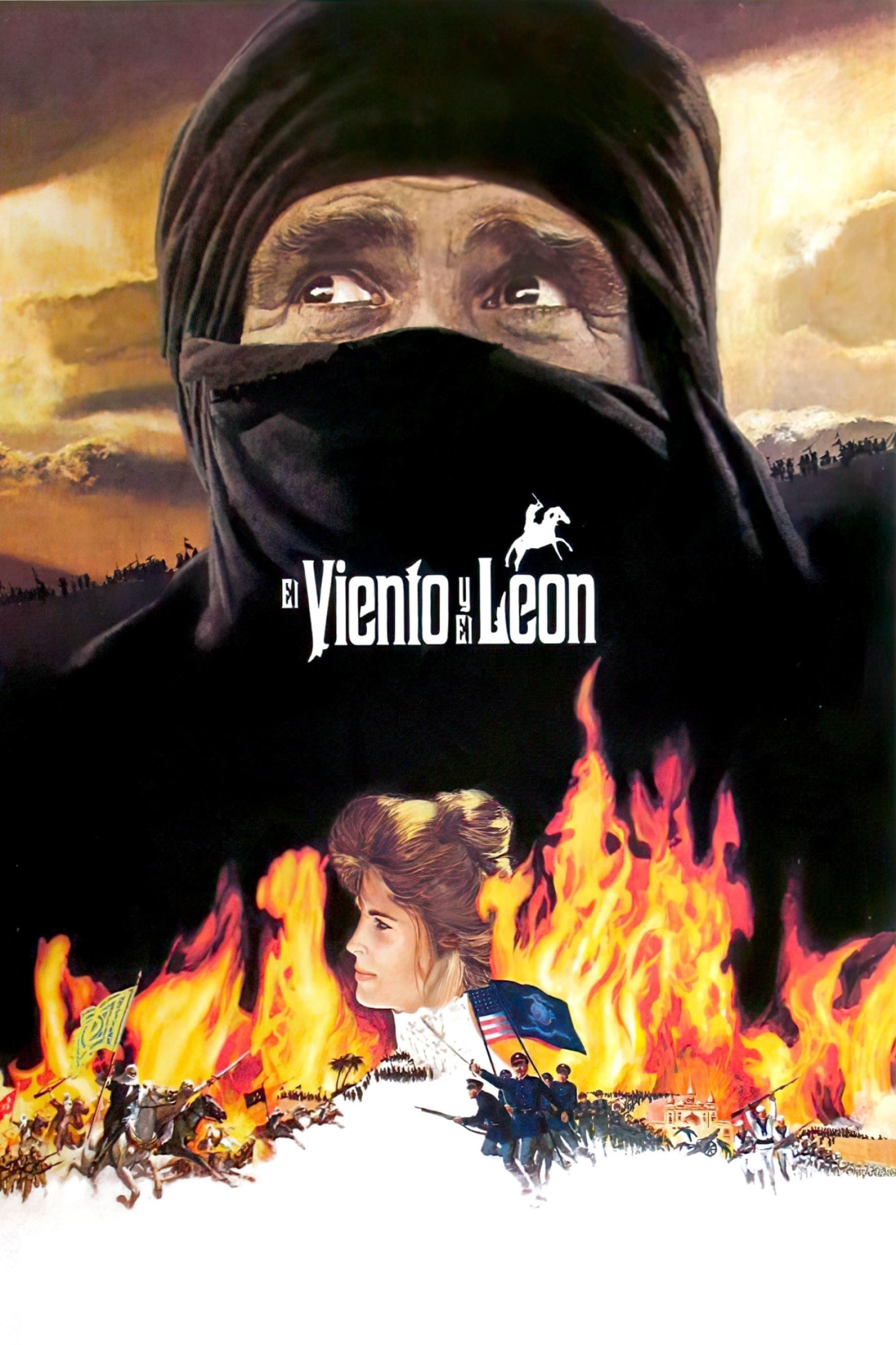 Poster de EL VIENTO Y EL LEÓN en español