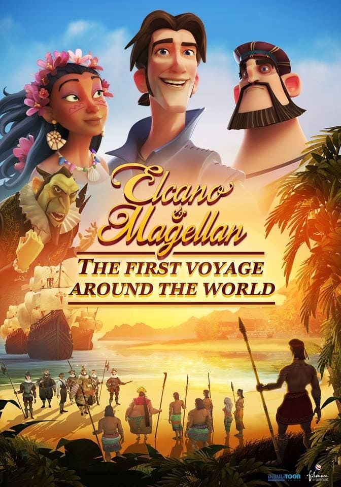 Poster de ELCANO Y MAGALLANES. LA PRIMERA VUELTA AL MUNDO en inglés