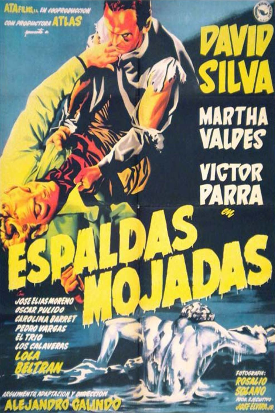Poster de ESPALDAS MOJADAS en español