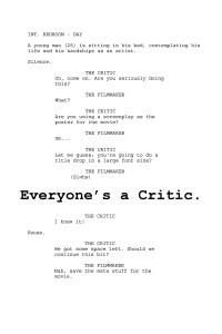 Everyone's a Critic