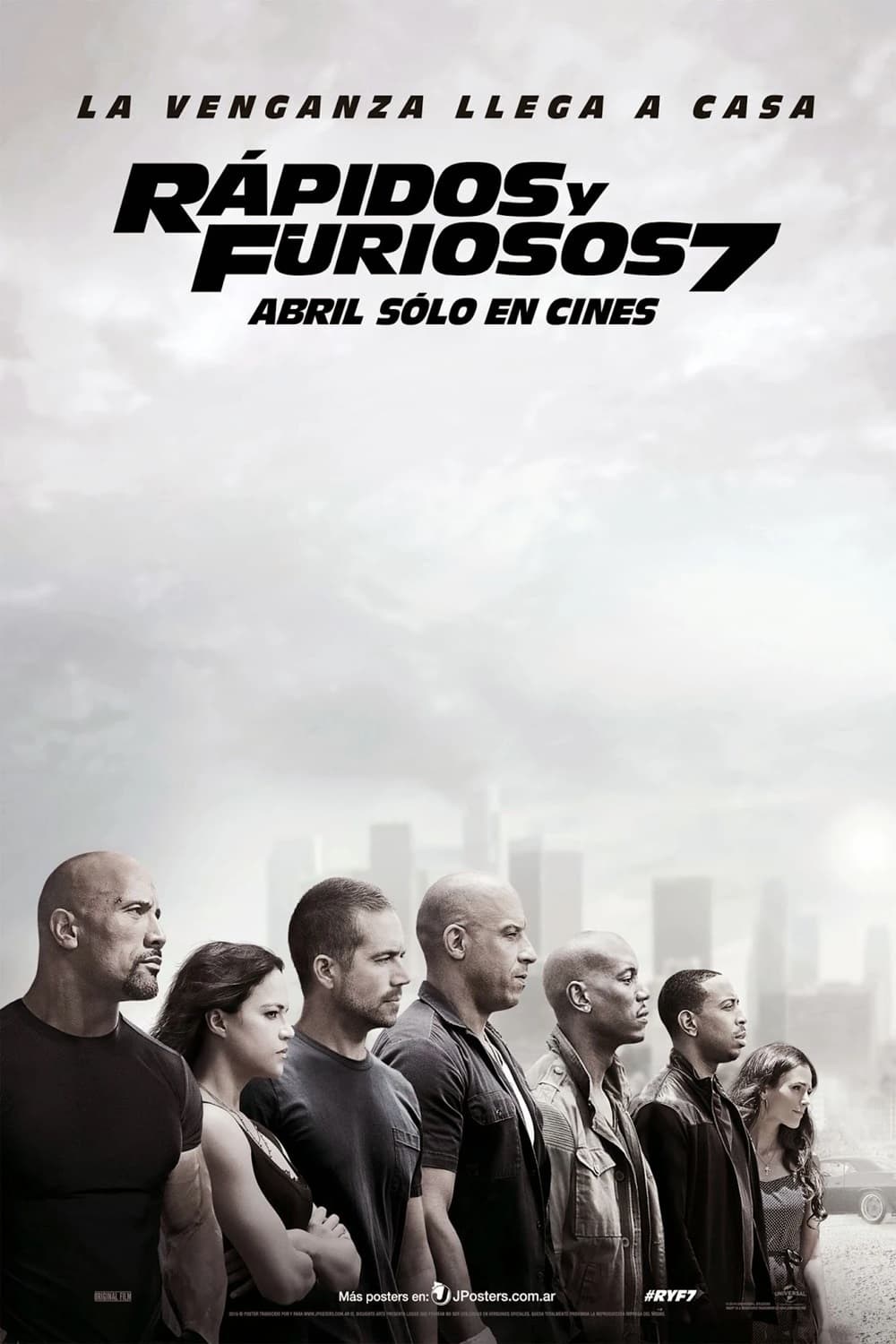 Poster de FAST & FURIOUS 7 en español