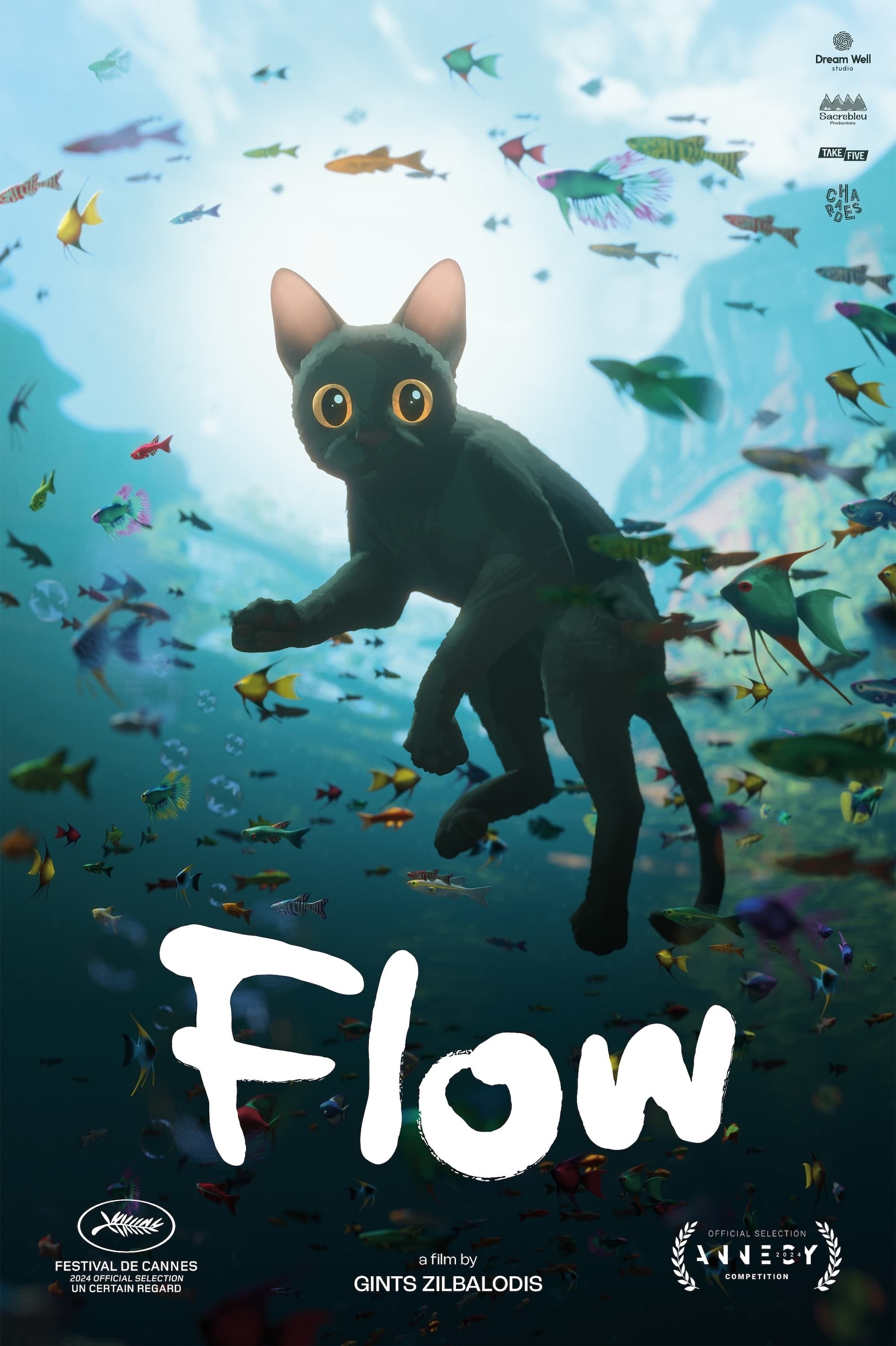 Poster de FLOW, UN MUNDO QUE SALVAR en inglés