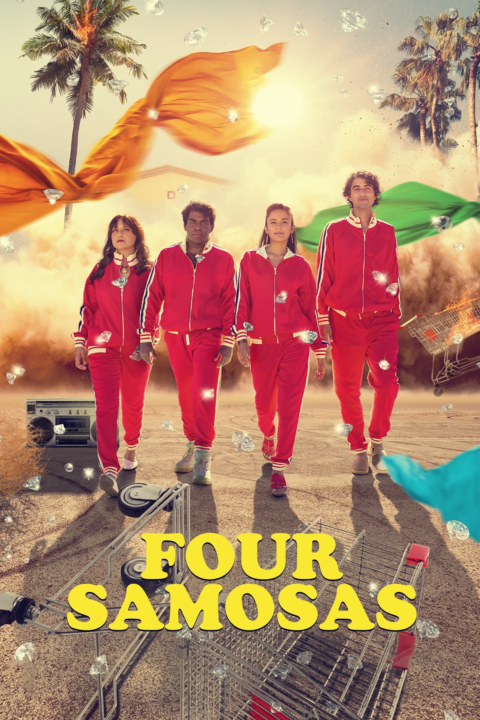 Poster de FOUR SAMOSAS en inglés