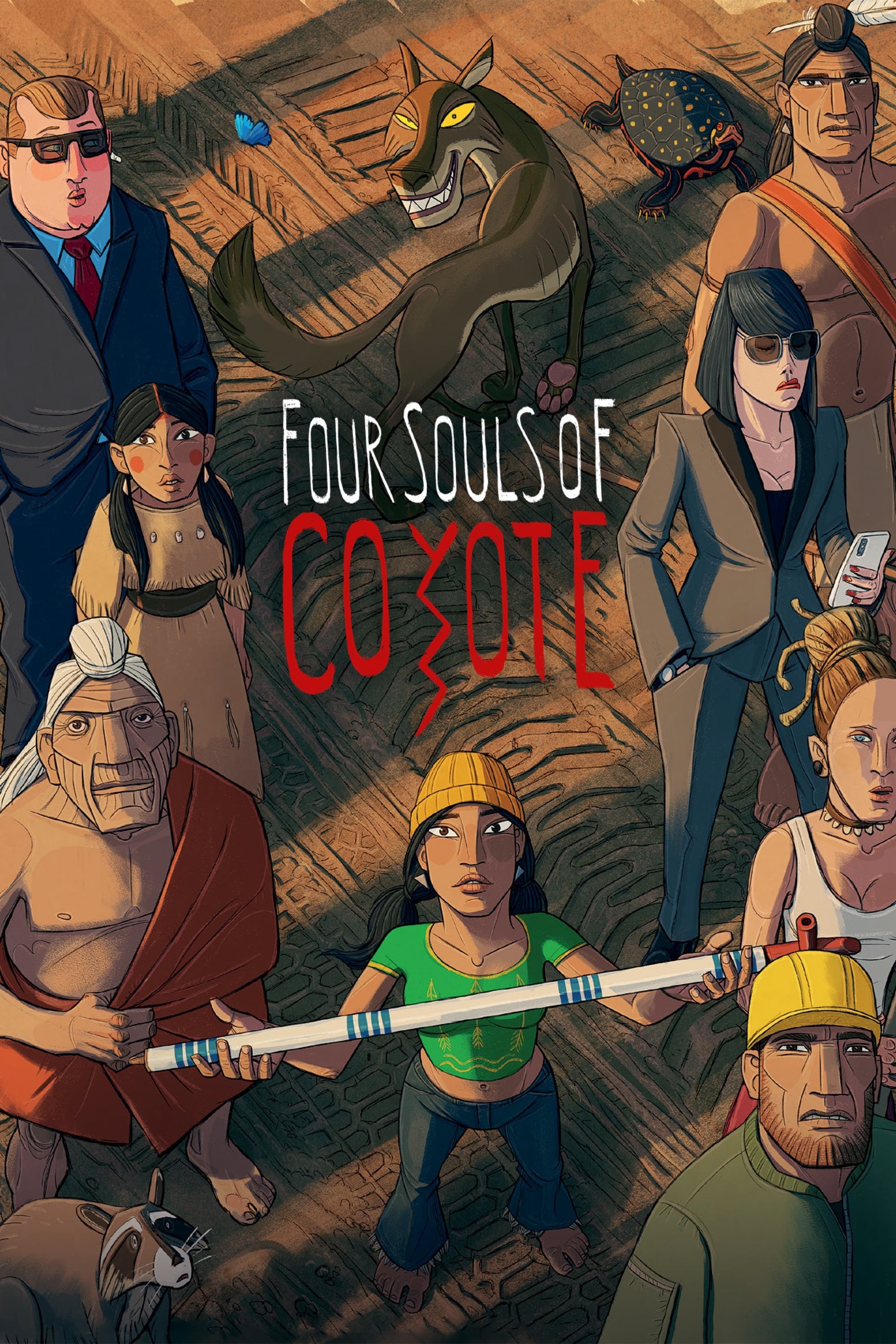 Poster de LAS CUATRO ALMAS DE COYOTE en inglés