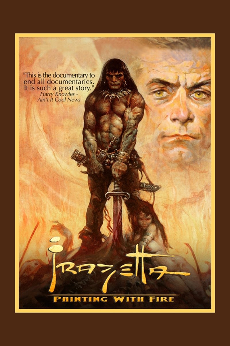Poster de FRAZETTA: PAINTING WITH FIRE en inglés