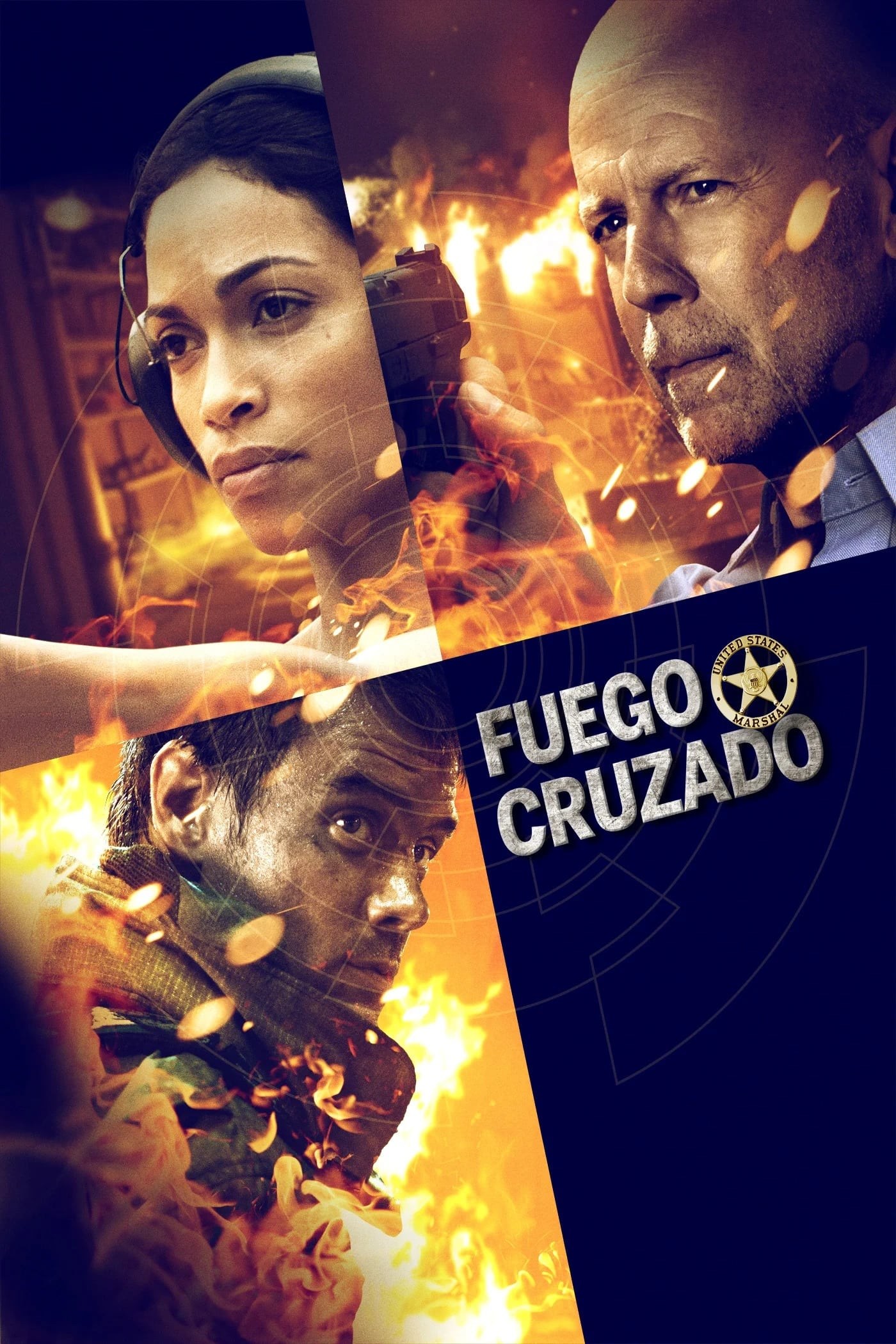 Poster de FUEGO CRUZADO en español