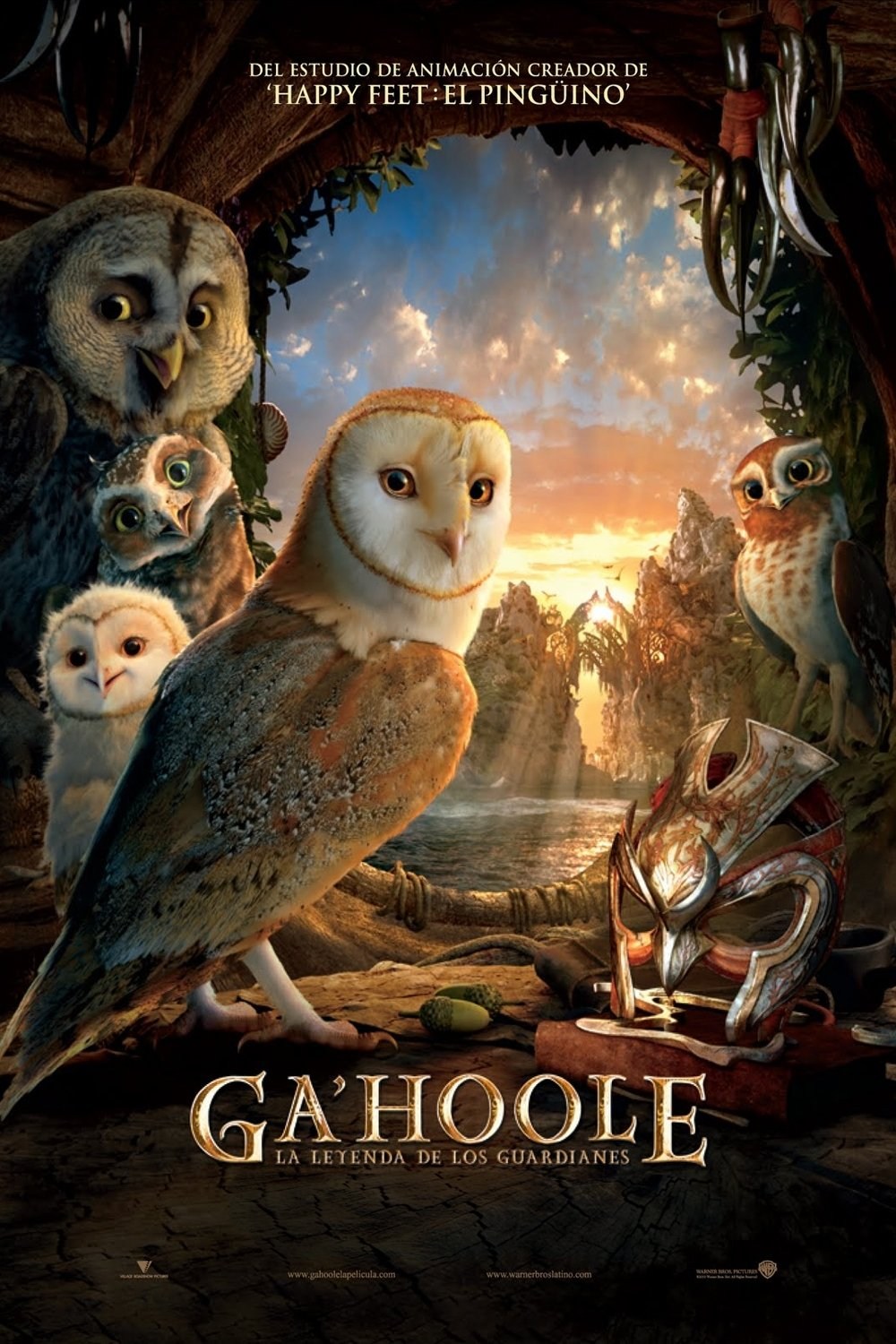 Poster de GA'HOOLE LA LEYENDA DE LOS GUARDIANES en español