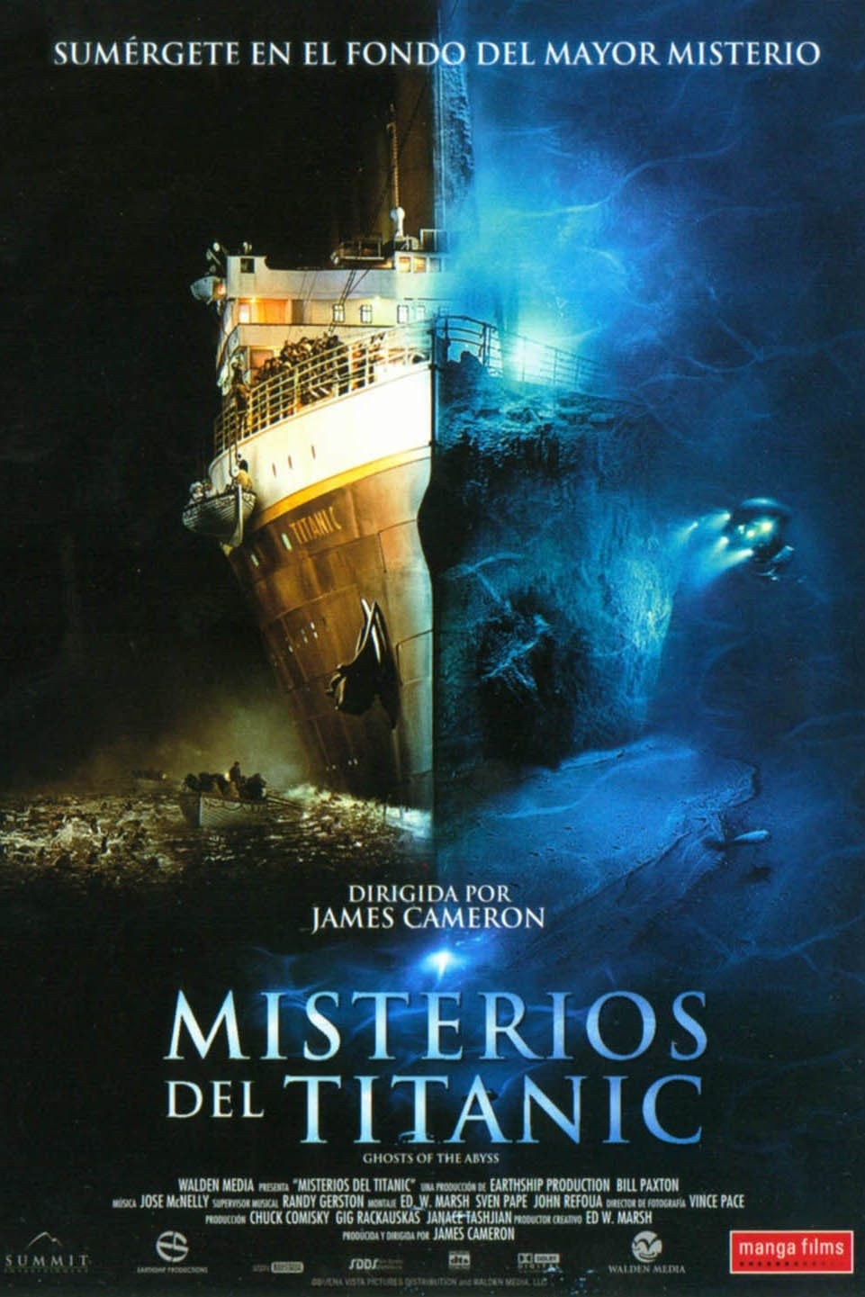 Poster de GHOSTS OF THE ABYSS en español