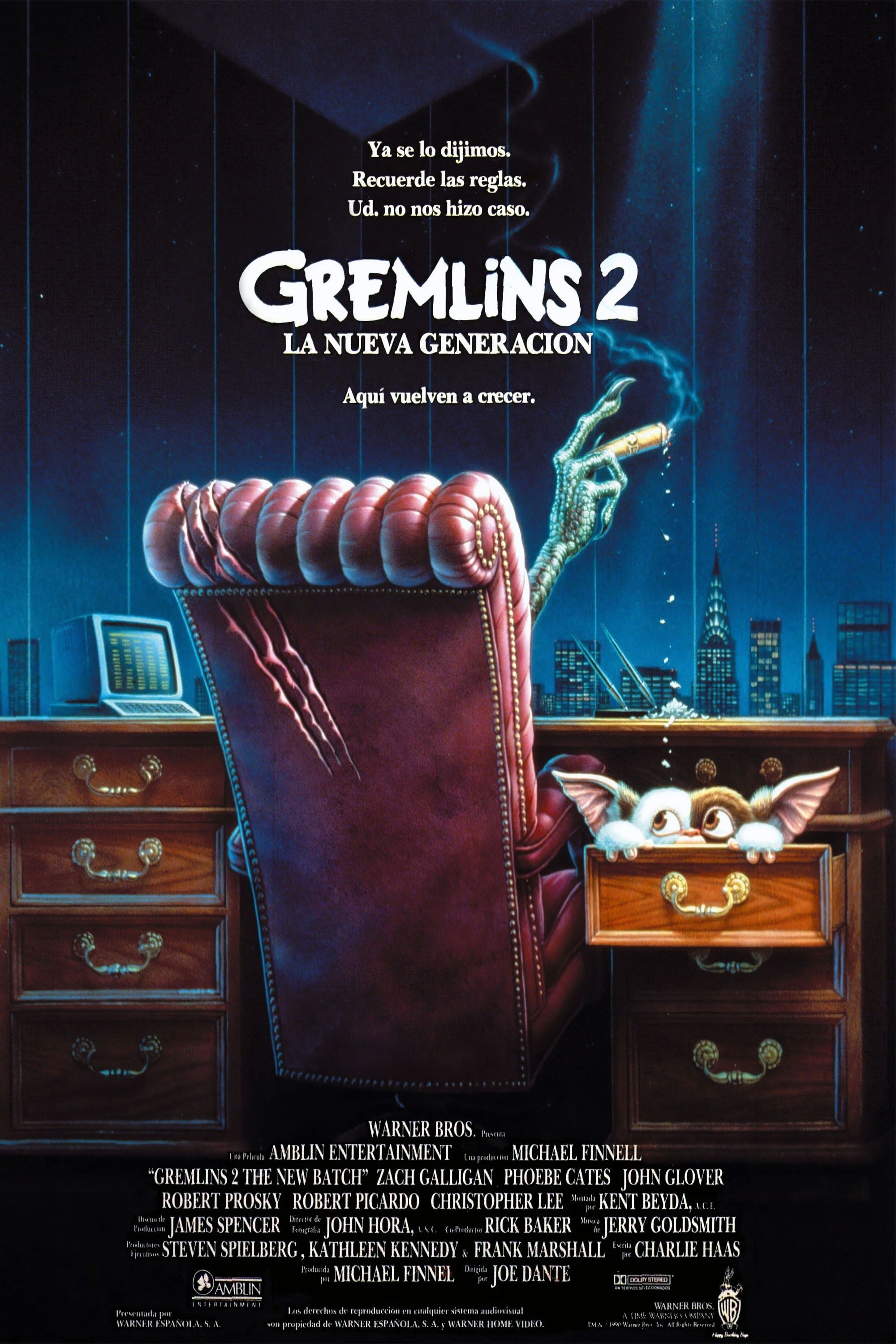 Poster de GREMLINS 2: LA NUEVA GENERACIÓN en español
