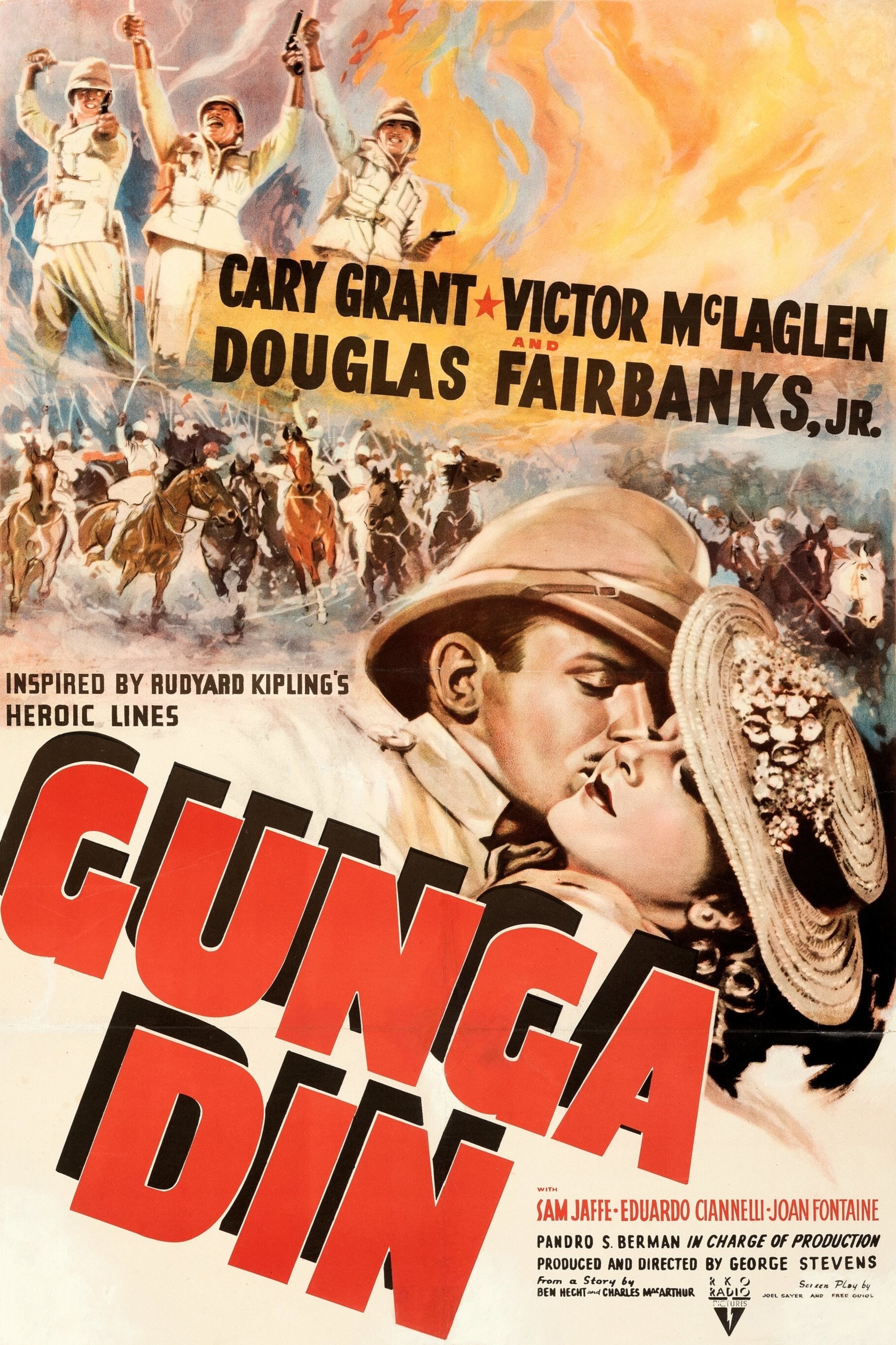Poster de GUNGA DIN en inglés