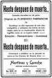 Hasta después de muerta