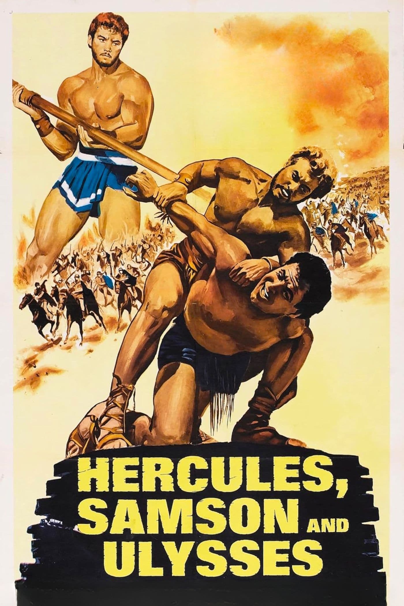 Poster de HÉRCULES CONTRA SANSÓN en inglés