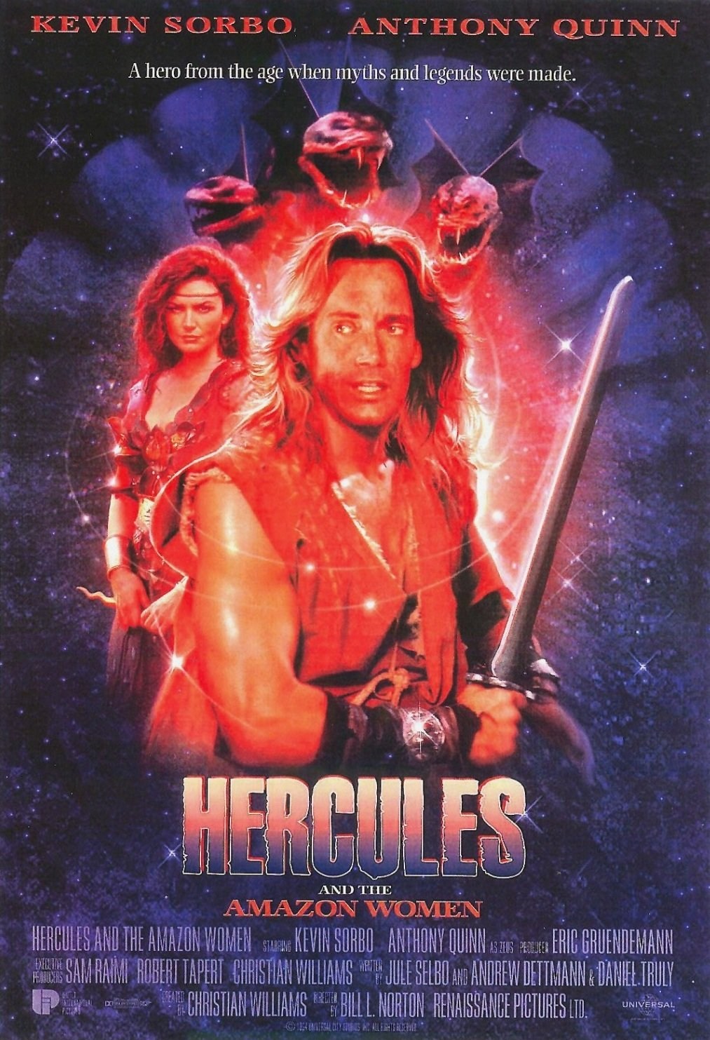 Poster de HÉRCULES Y LAS AMAZONAS en inglés