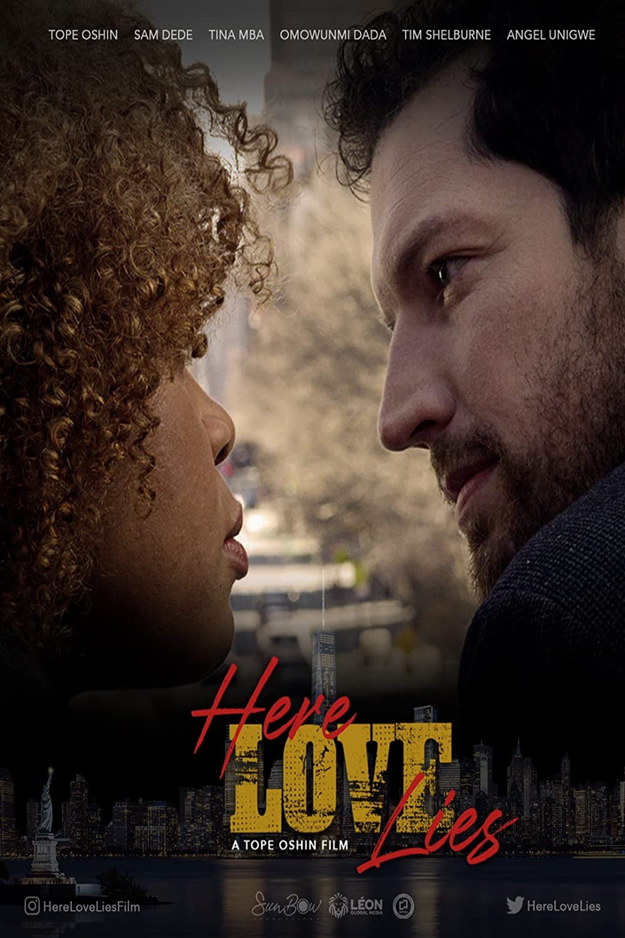 Poster de HERE LOVE LIES en inglés
