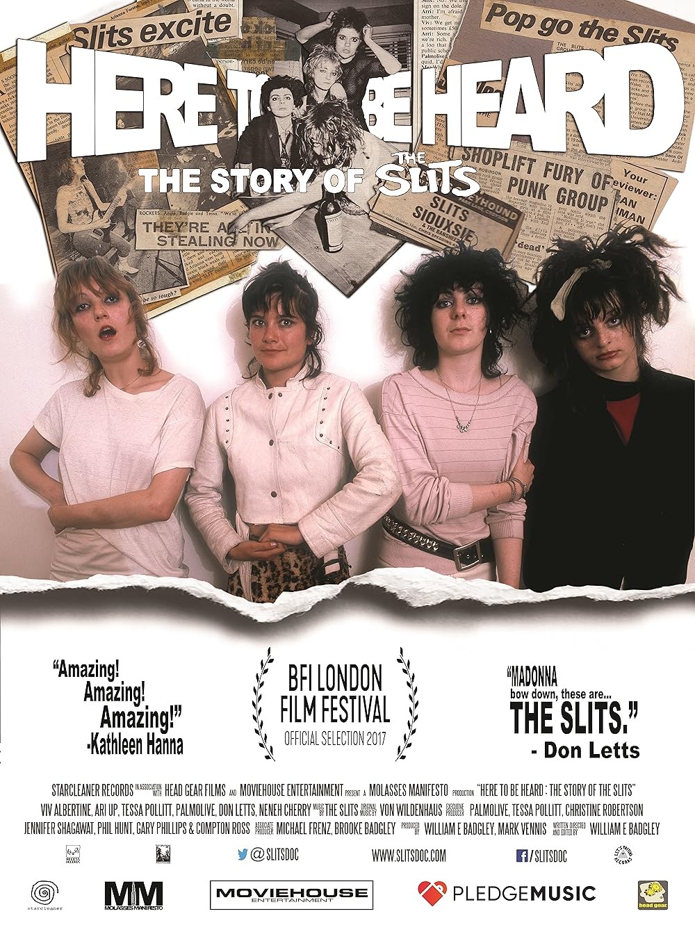 Poster de HERE TO BE HEARD: THE STORY OF THE SLITS