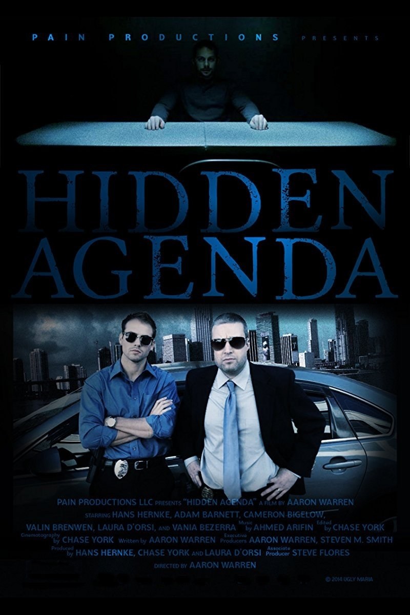 Poster de HIDDEN AGENDA en inglés