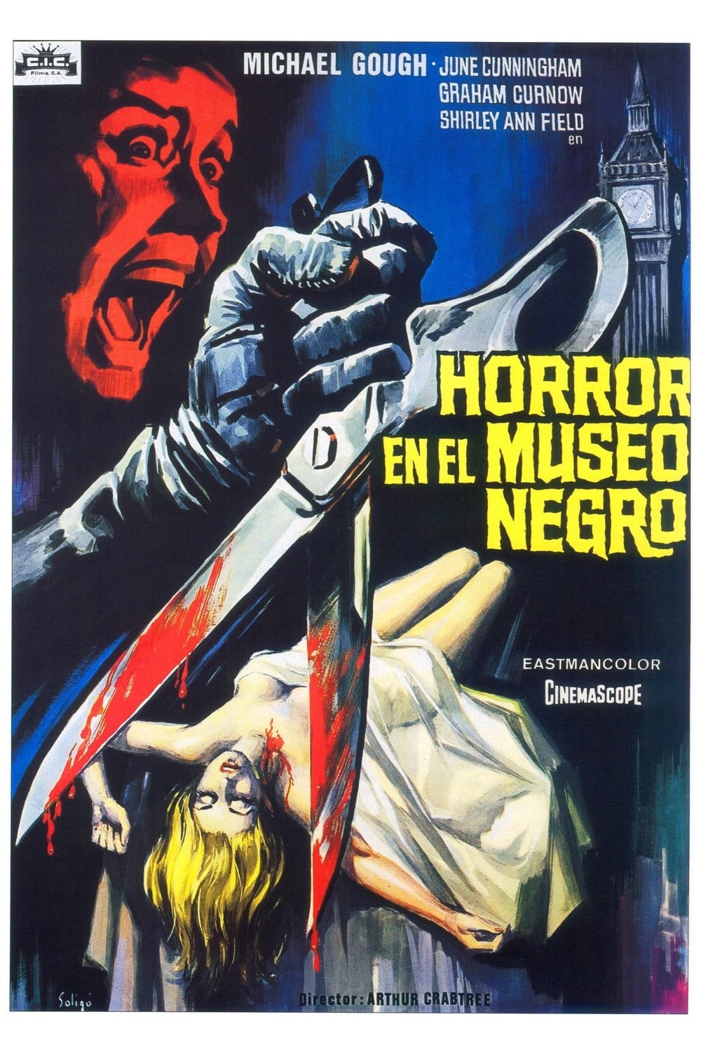 Poster de HORROR EN EL MUSEO NEGRO en español