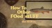 How to Other Food Stuff: The Series