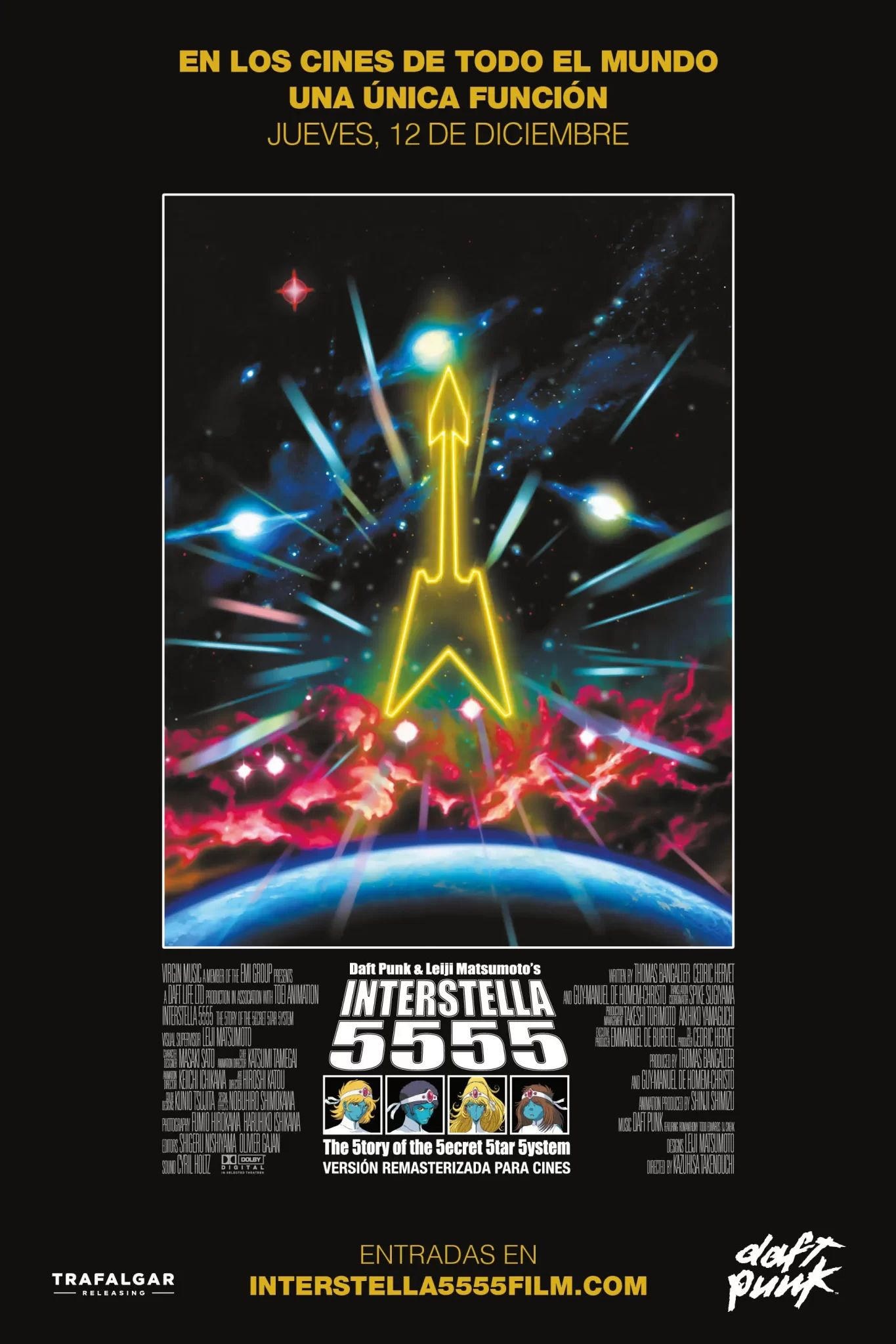 Poster de INTERSTELLA 5555: THE 5TORY OF THE 5ECRET 5TAR 5YSTEM en español