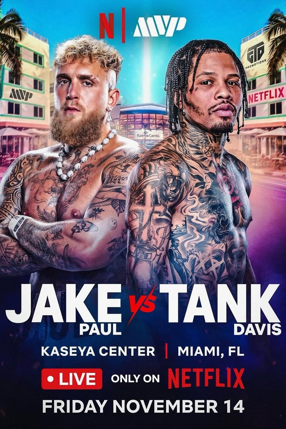 Poster de JAKE PAUL VS. TANK DAVIS