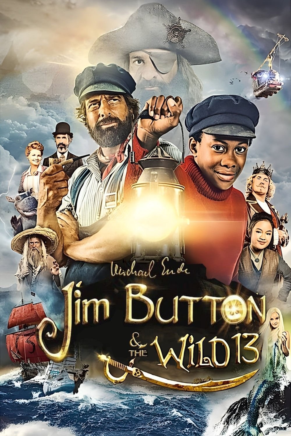 Poster de JIM BUTTON Y LOS TRECE SALVAJES en español