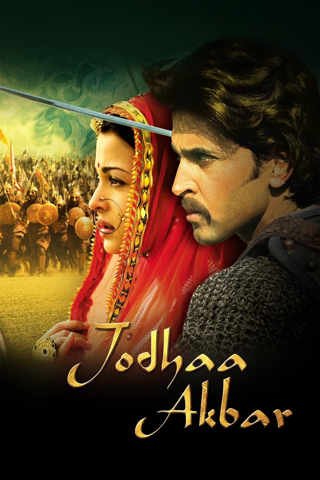 Poster de JODHAA AKBAR en inglés