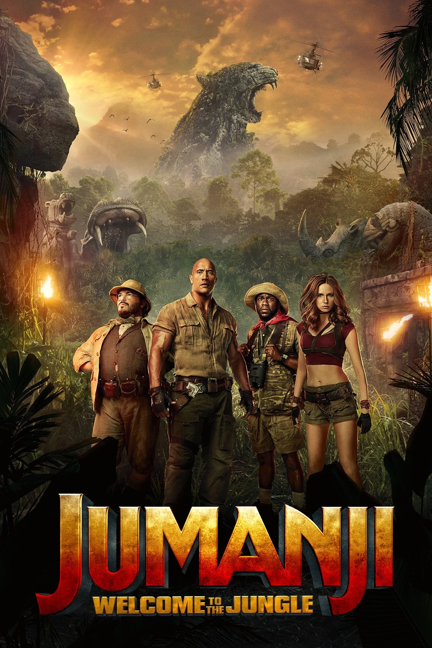 Poster de JUMANJI: BIENVENIDOS A LA JUNGLA en inglés