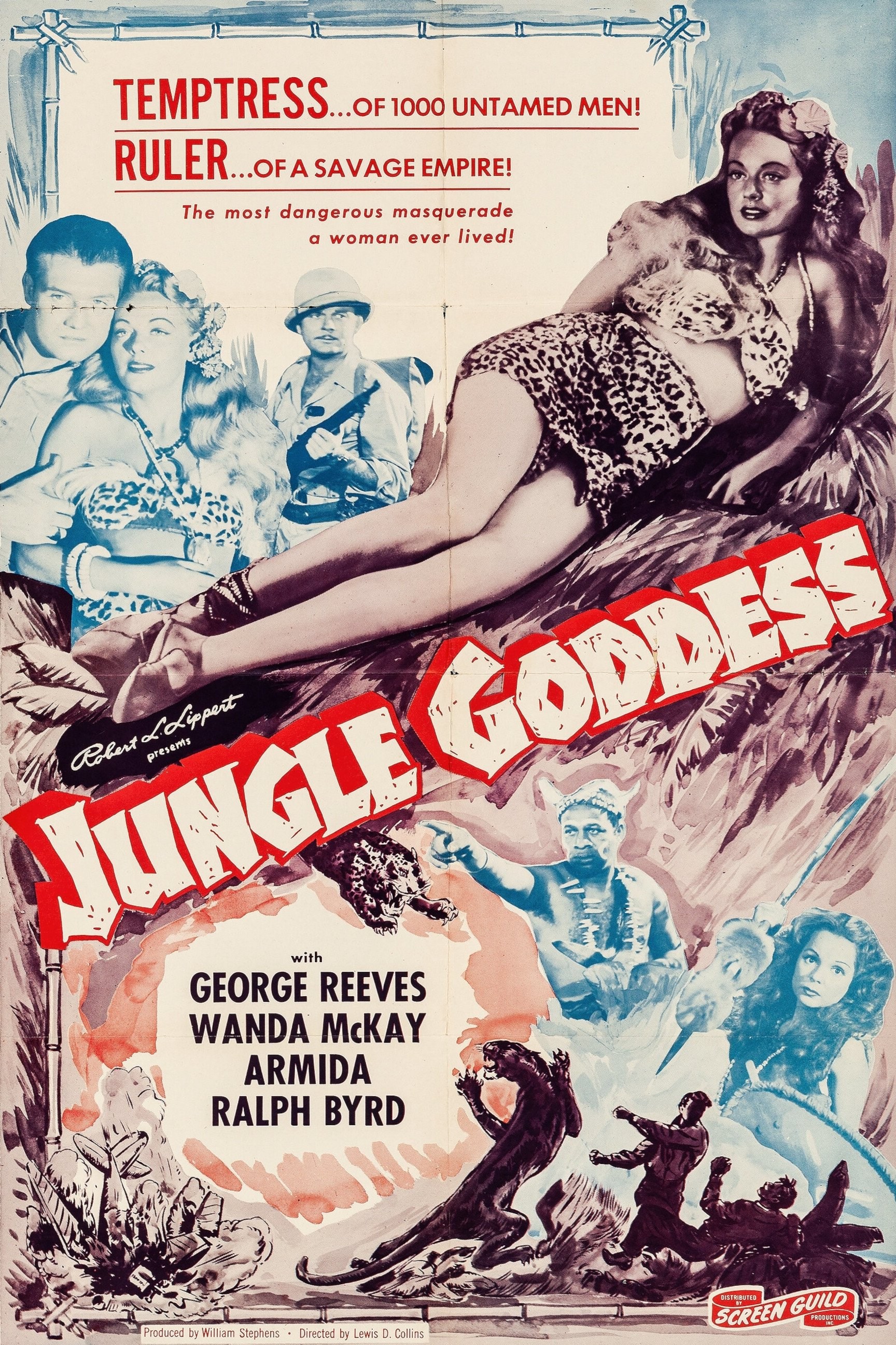 Poster de JUNGLE GODDESS en inglés