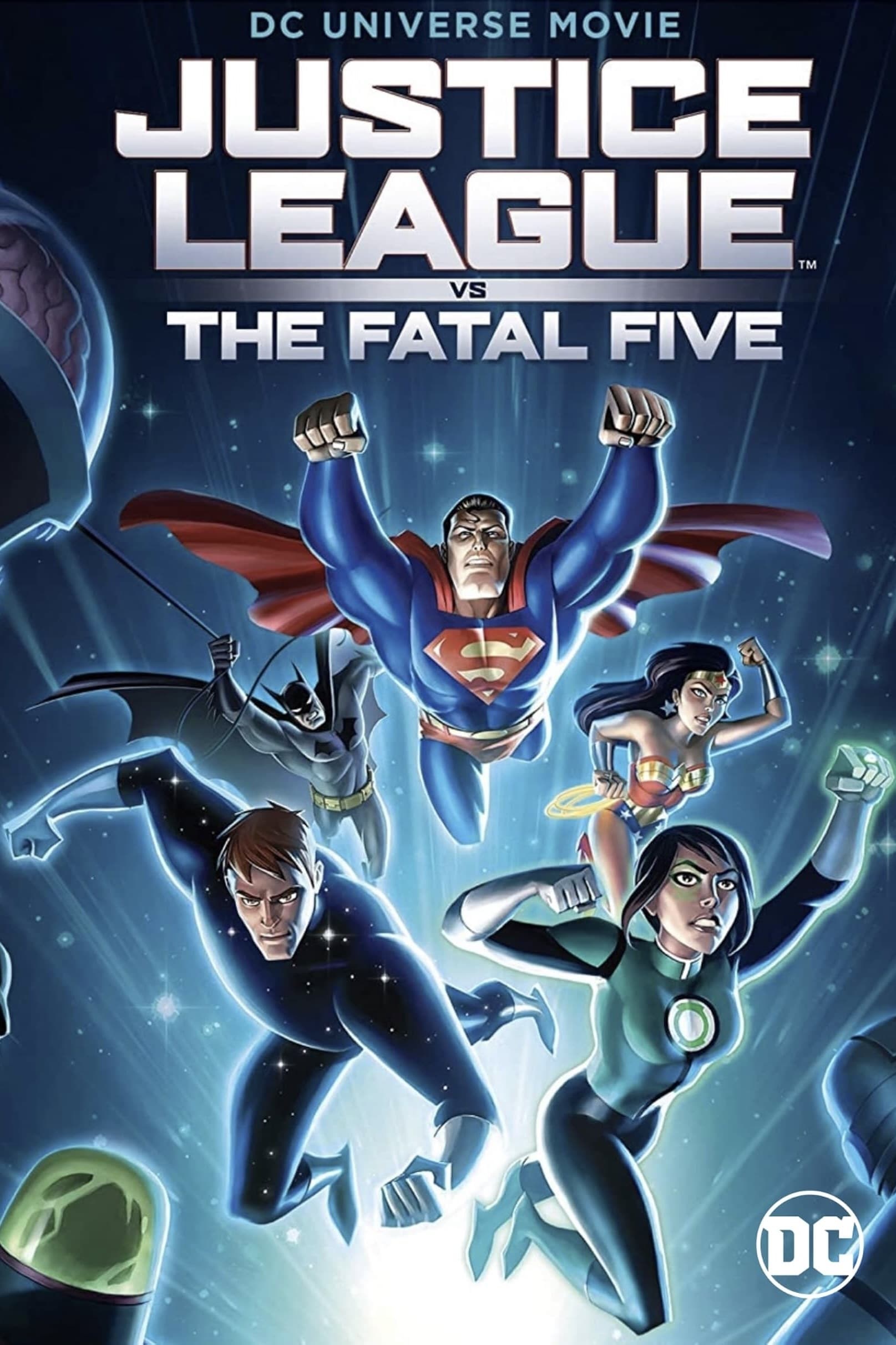 Poster de JUSTICE LEAGUE VS. THE FATAL FIVE en inglés