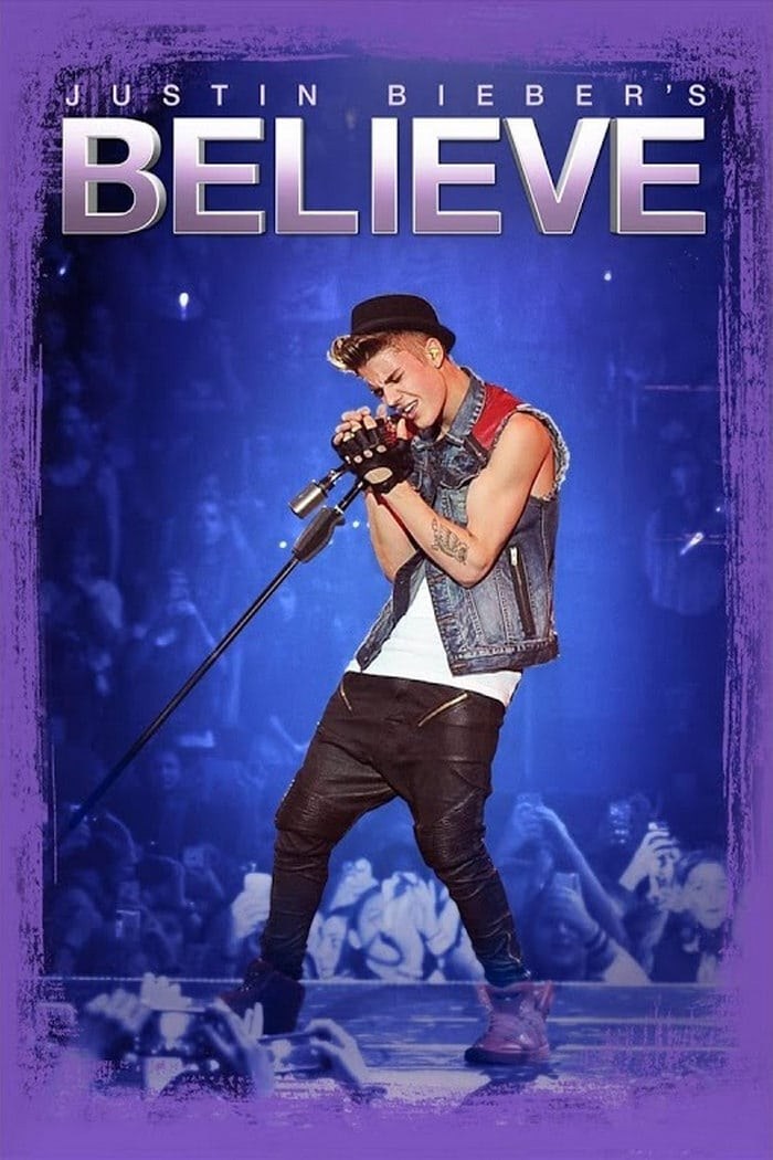 Poster de JUSTIN BIEBER'S BELIEVE en inglés