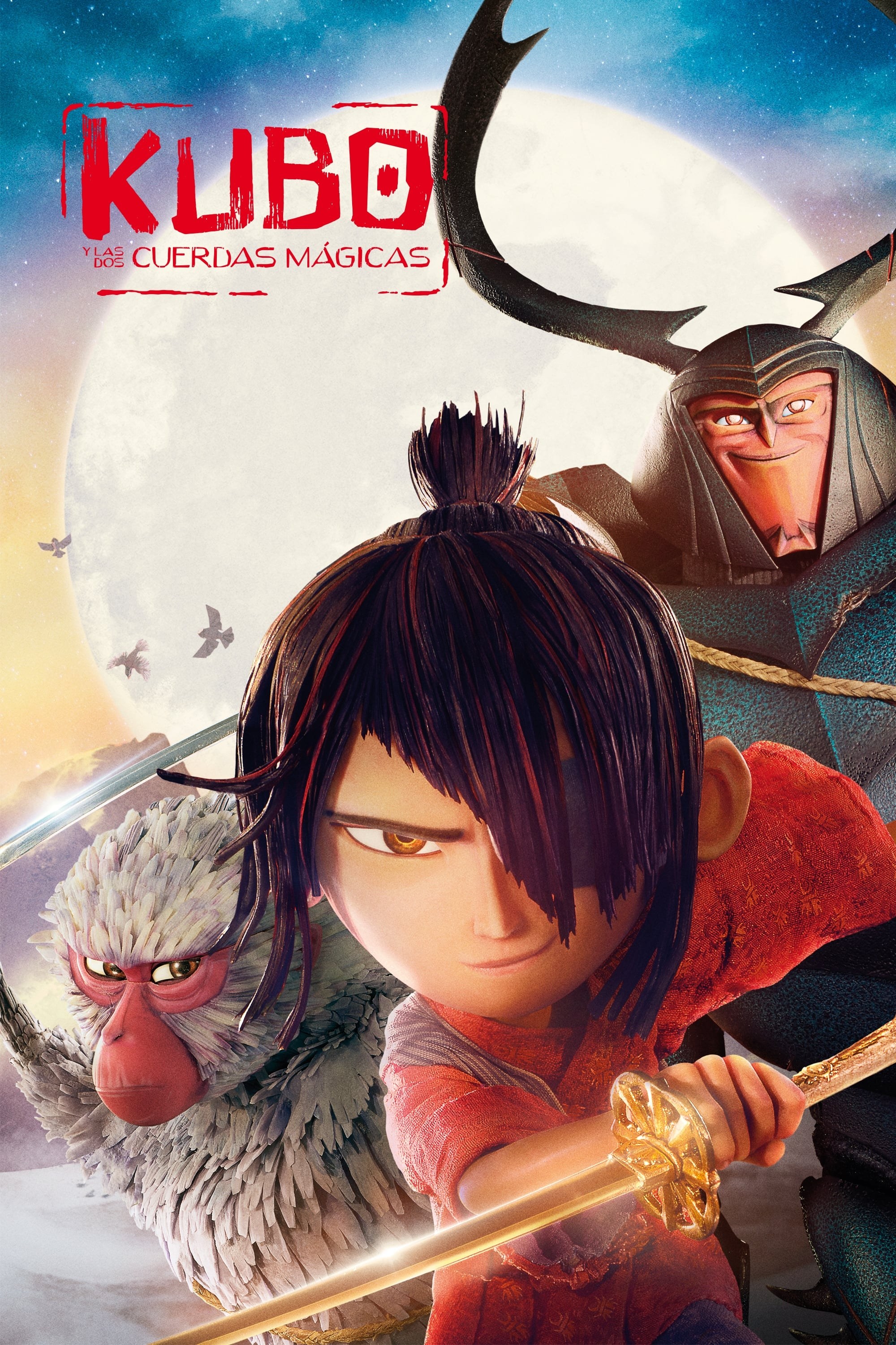 Poster de KUBO Y LAS DOS CUERDAS MÁGICAS en español