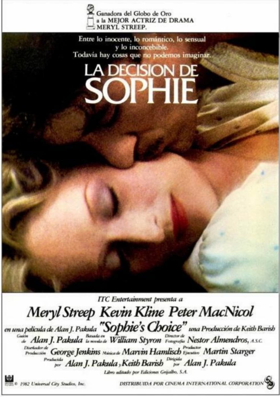 Poster de LA DECISIÓN DE SOPHIE en español