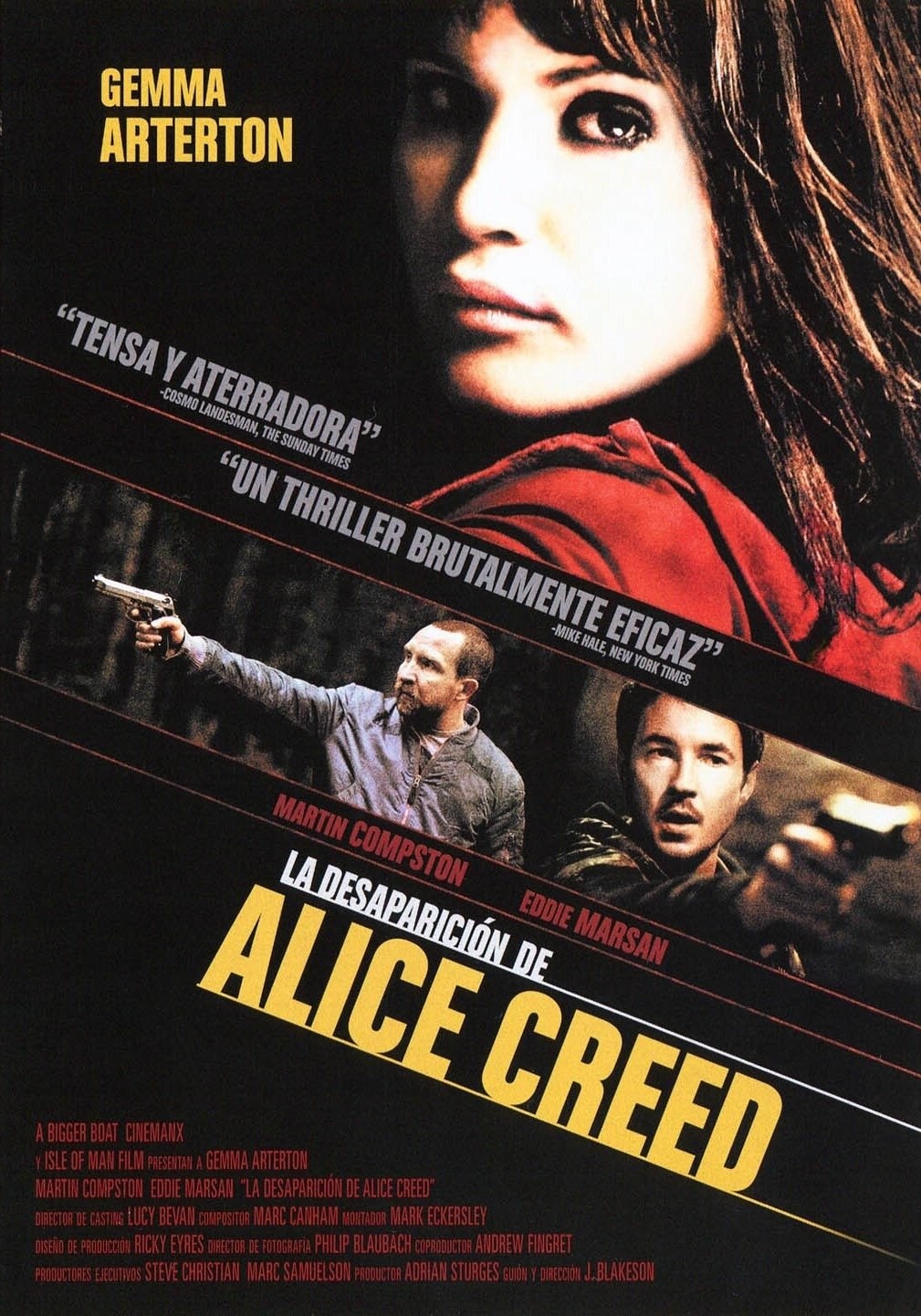 Poster de LA DESAPARICIÓN DE ALICE CREED en español