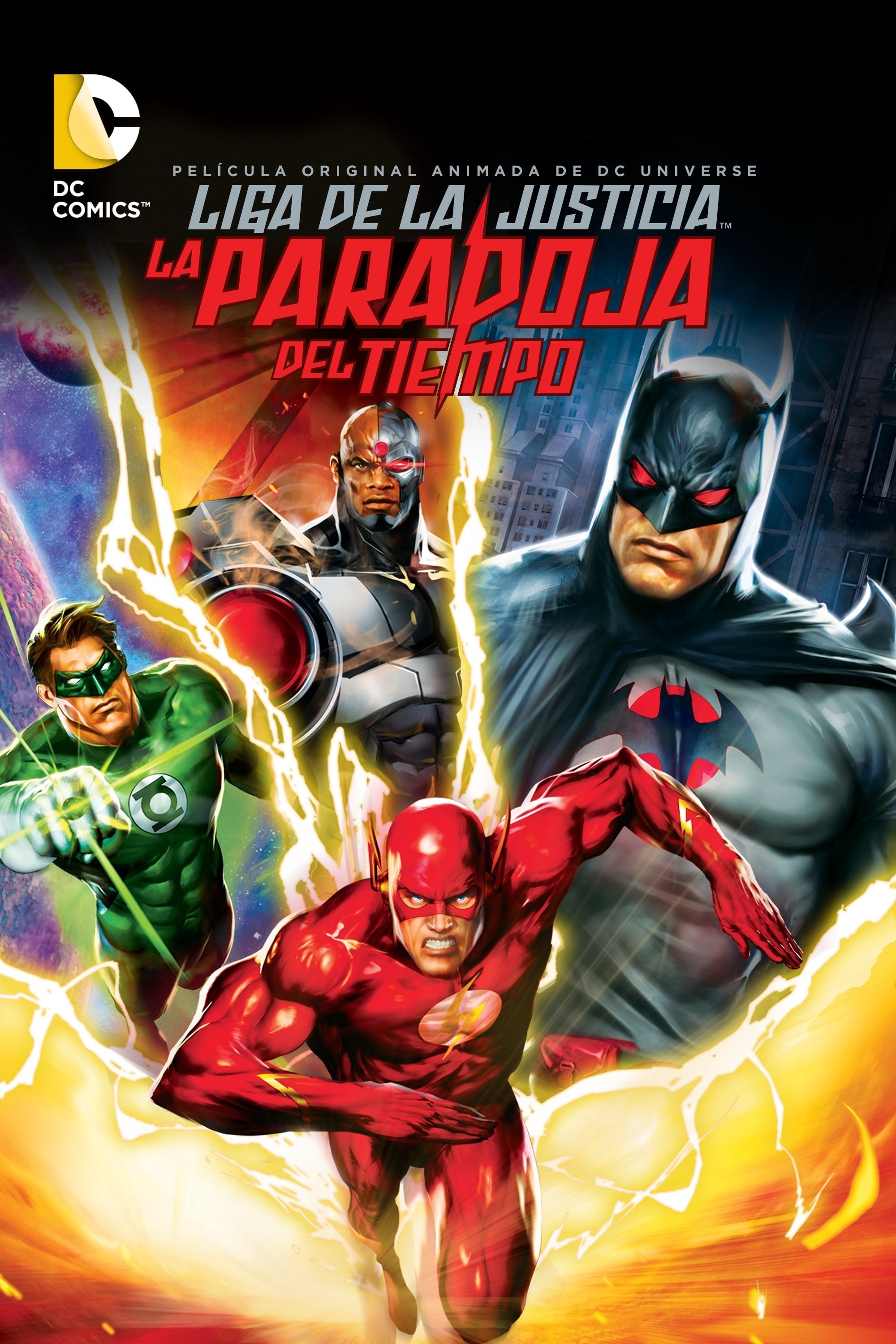 Poster de LA LIGA DE LA JUSTICIA: LA PARADOJA DEL TIEMPO en español