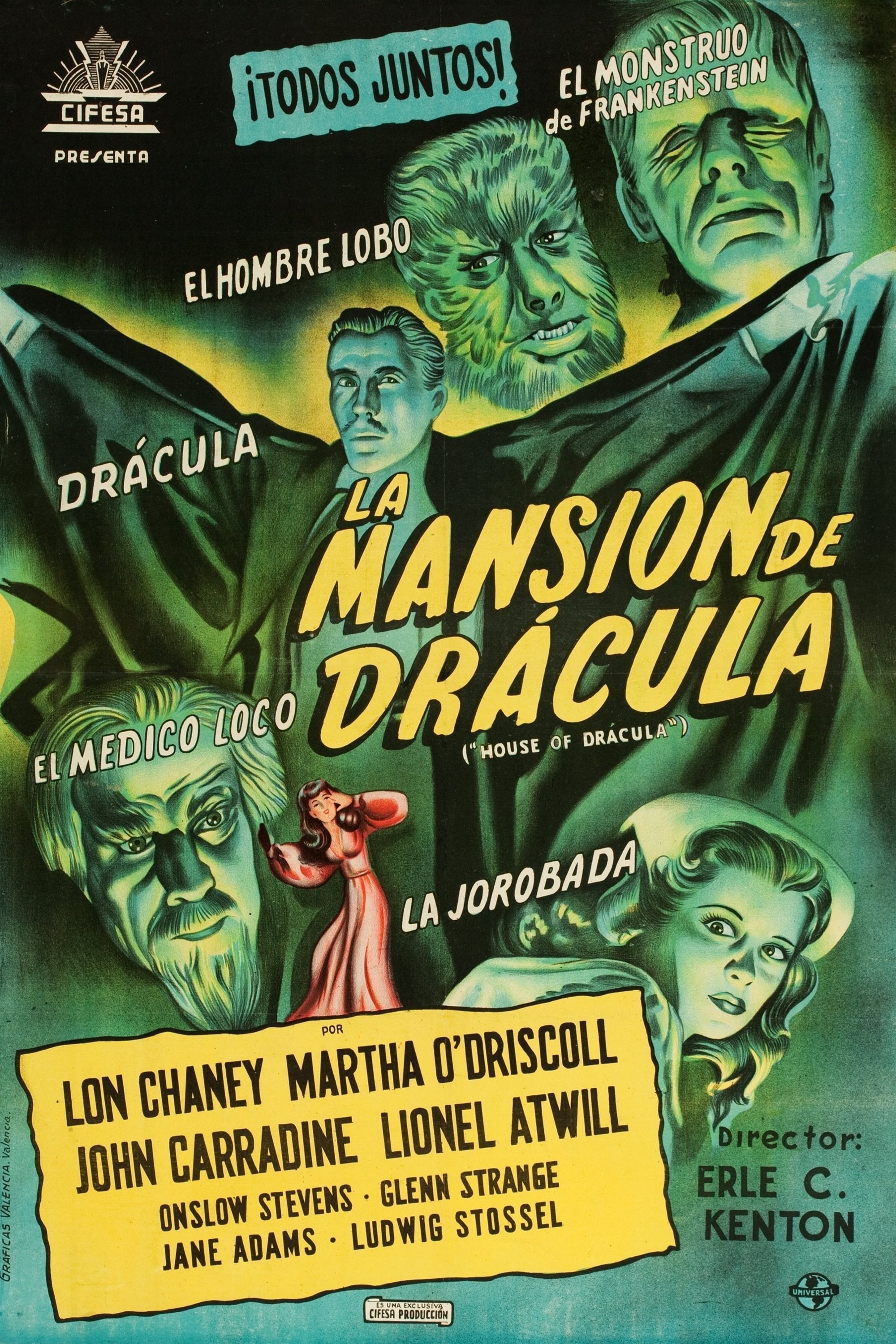 Poster de LA MANSIÓN DE DRÁCULA en español