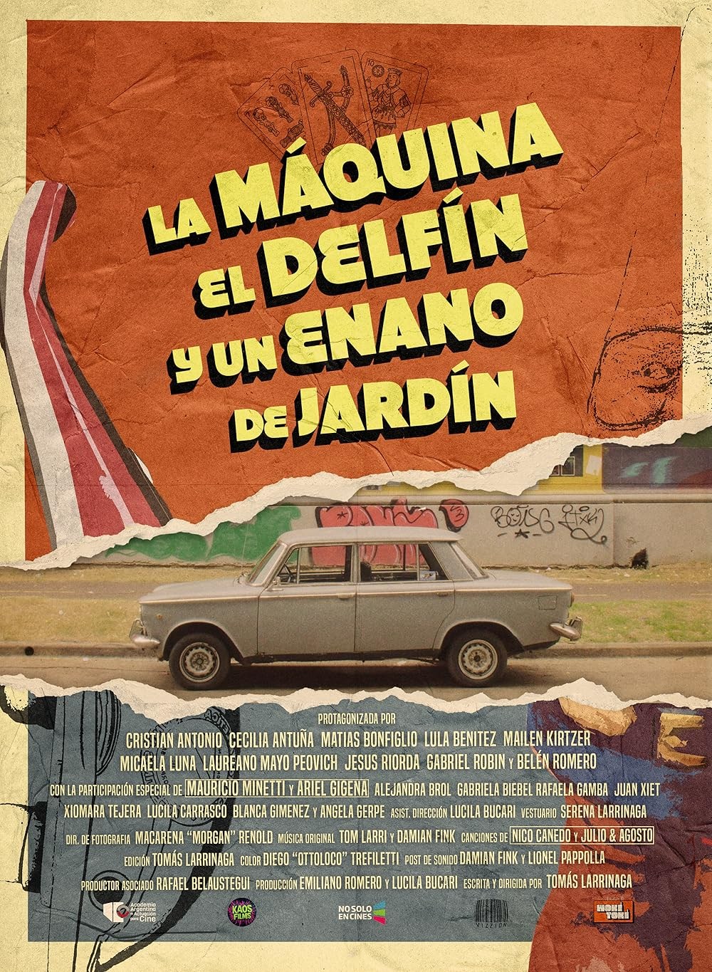 Poster de LA MÁQUINA, EL DELFÍN Y UN ENANO DE JARDÍN