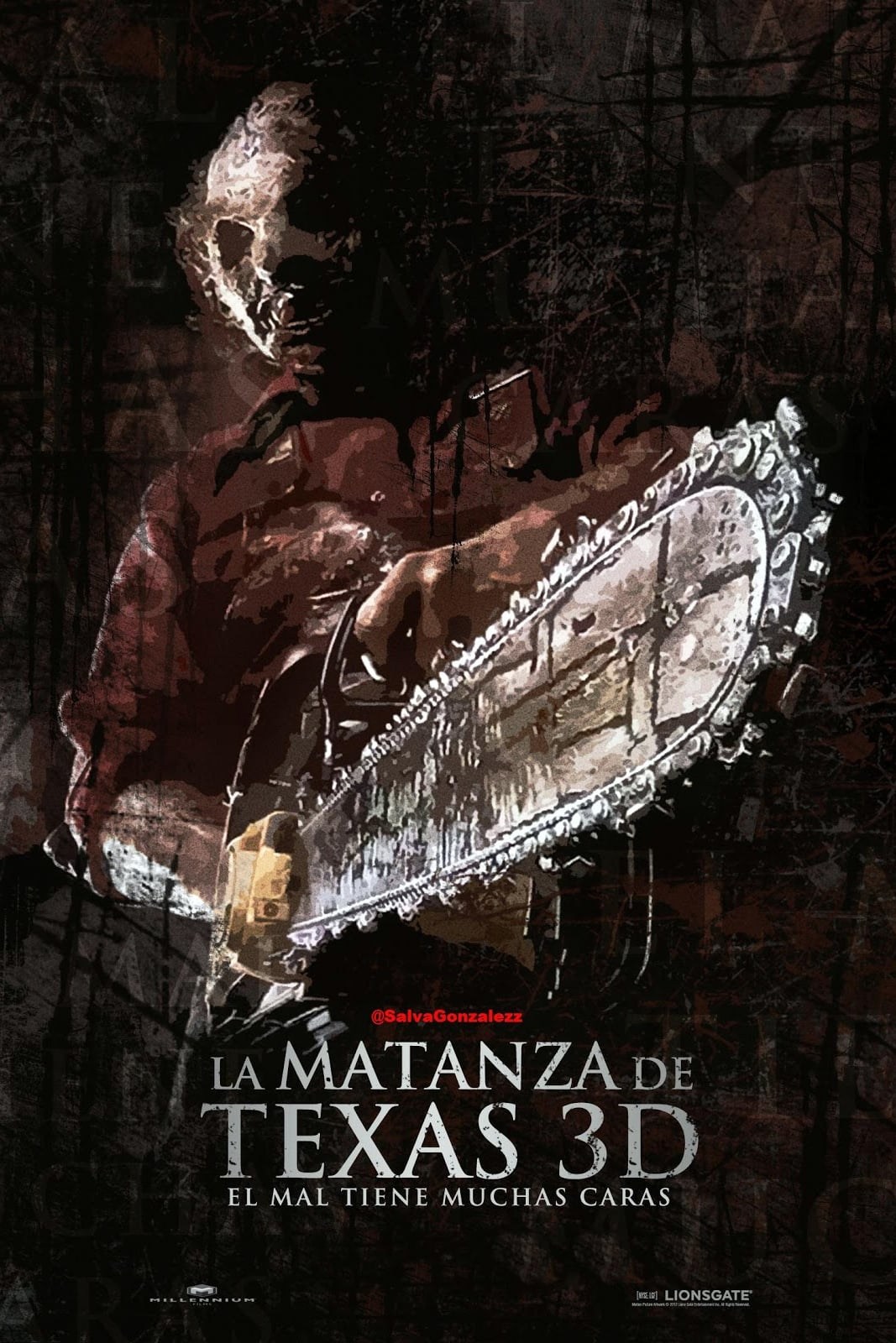 Poster de LA MATANZA DE TEXAS 3D en español