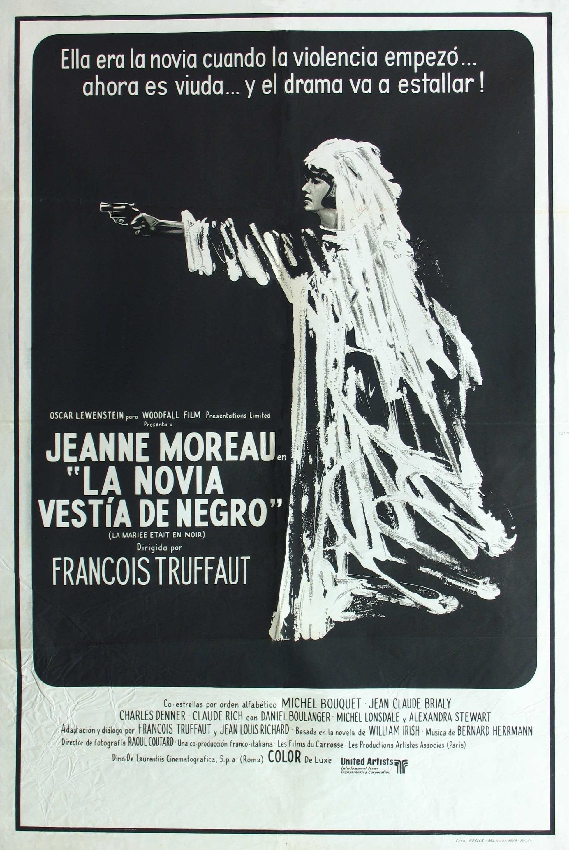 Poster de LA NOVIA VESTÍA DE NEGRO en español