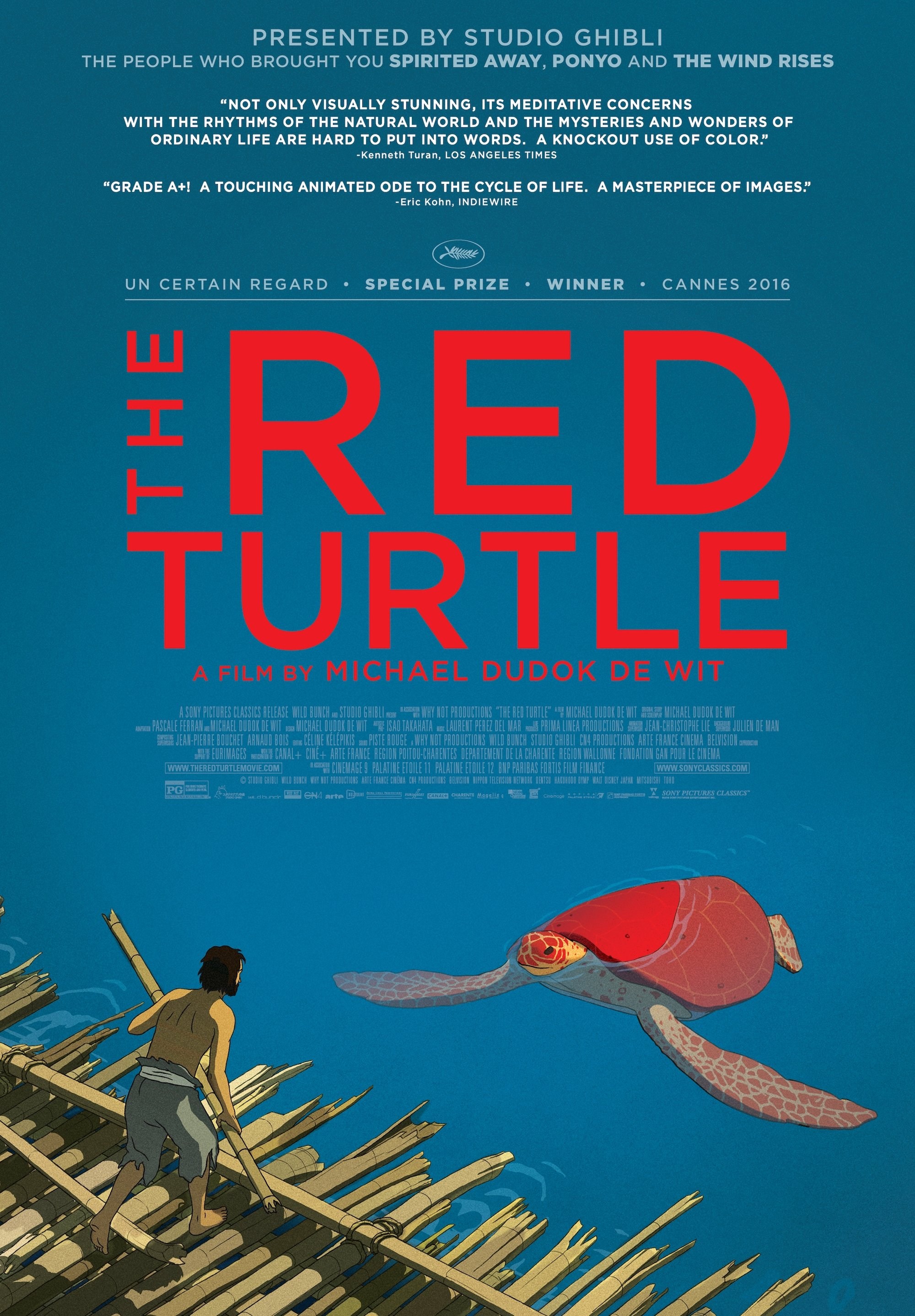 Poster de LA TORTUGA ROJA en inglés