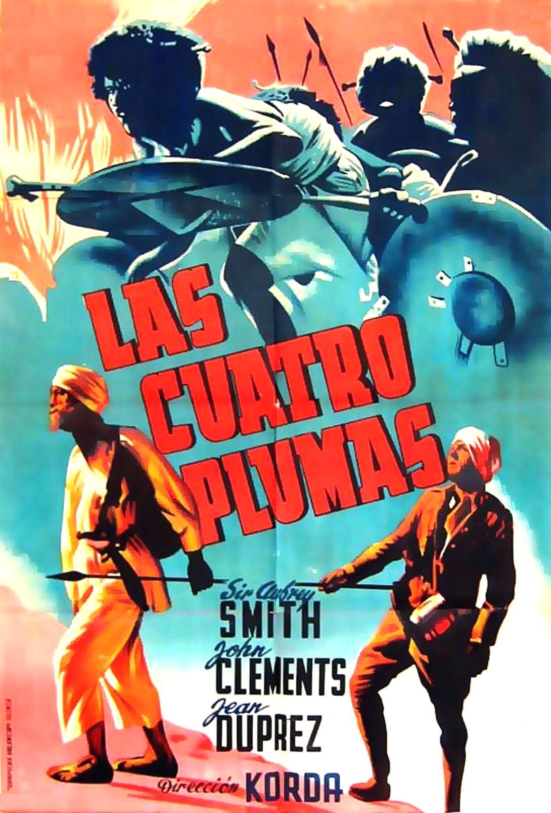 Poster de LAS CUATRO PLUMAS en español