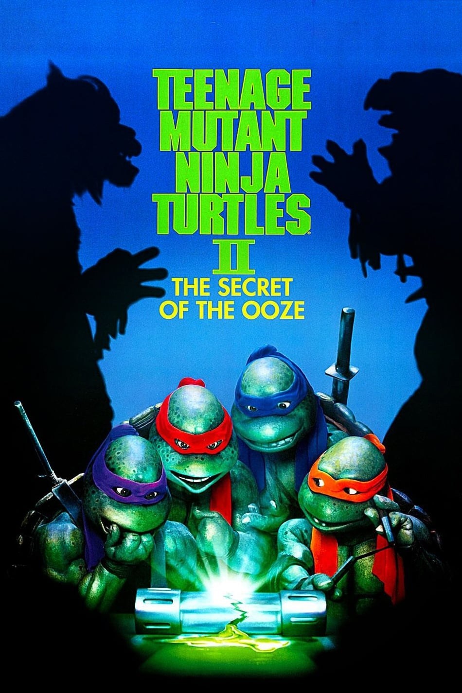 Poster de LAS TORTUGAS NINJA II: EL SECRETO DE LOS MOCOS VERDES en inglés