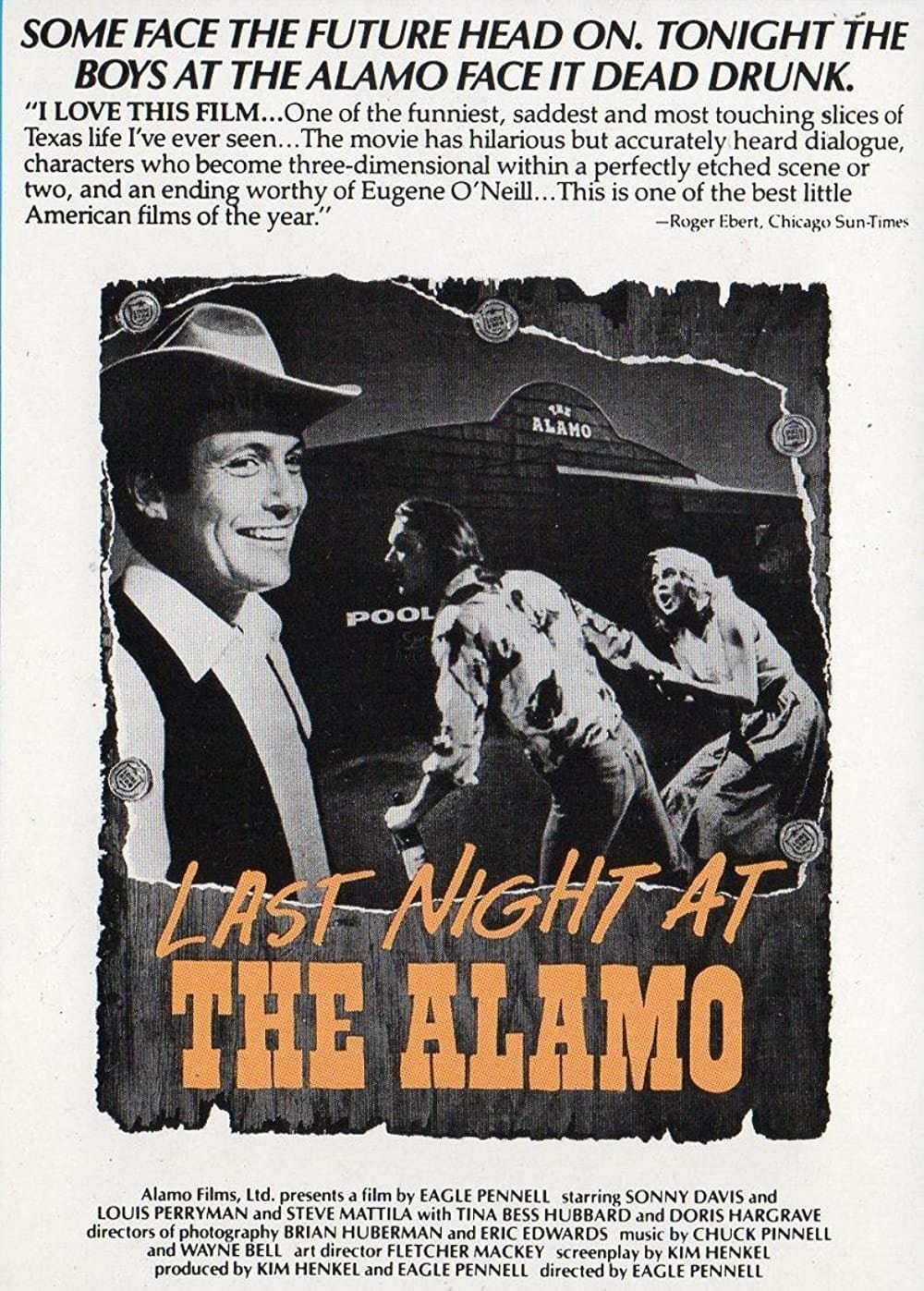 Poster de LAST NIGHT AT THE ALAMO en inglés