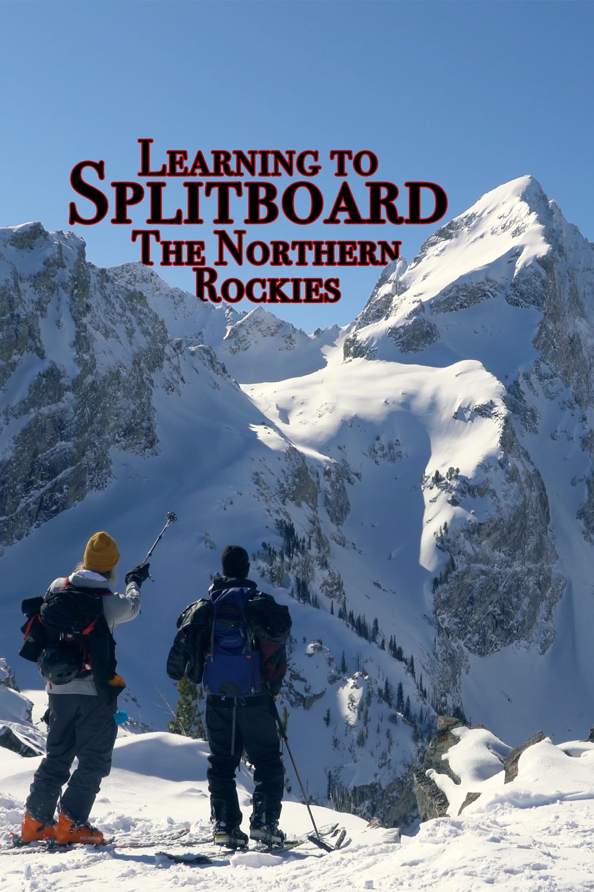 Poster de LEARNING TO SPLITBOARD THE NORTHERN ROCKIES en inglés