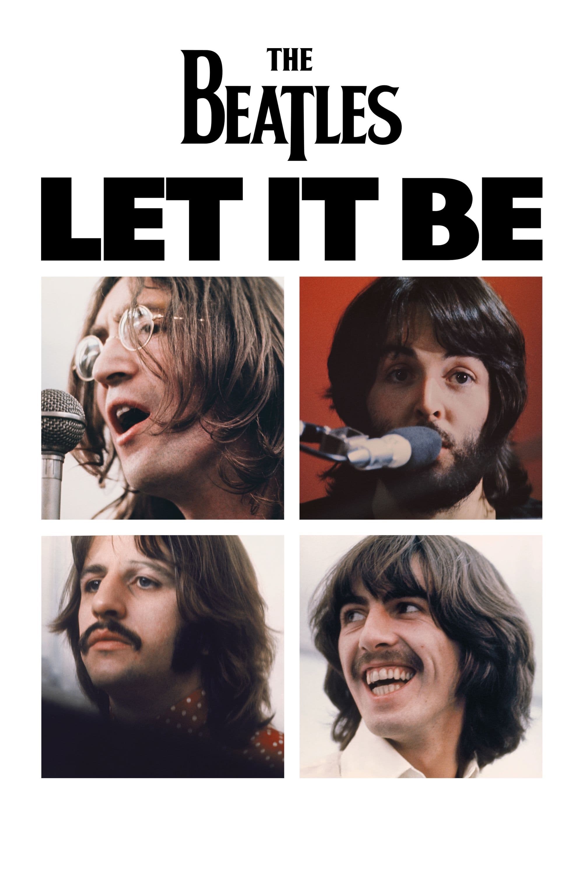 Poster de LET IT BE en inglés